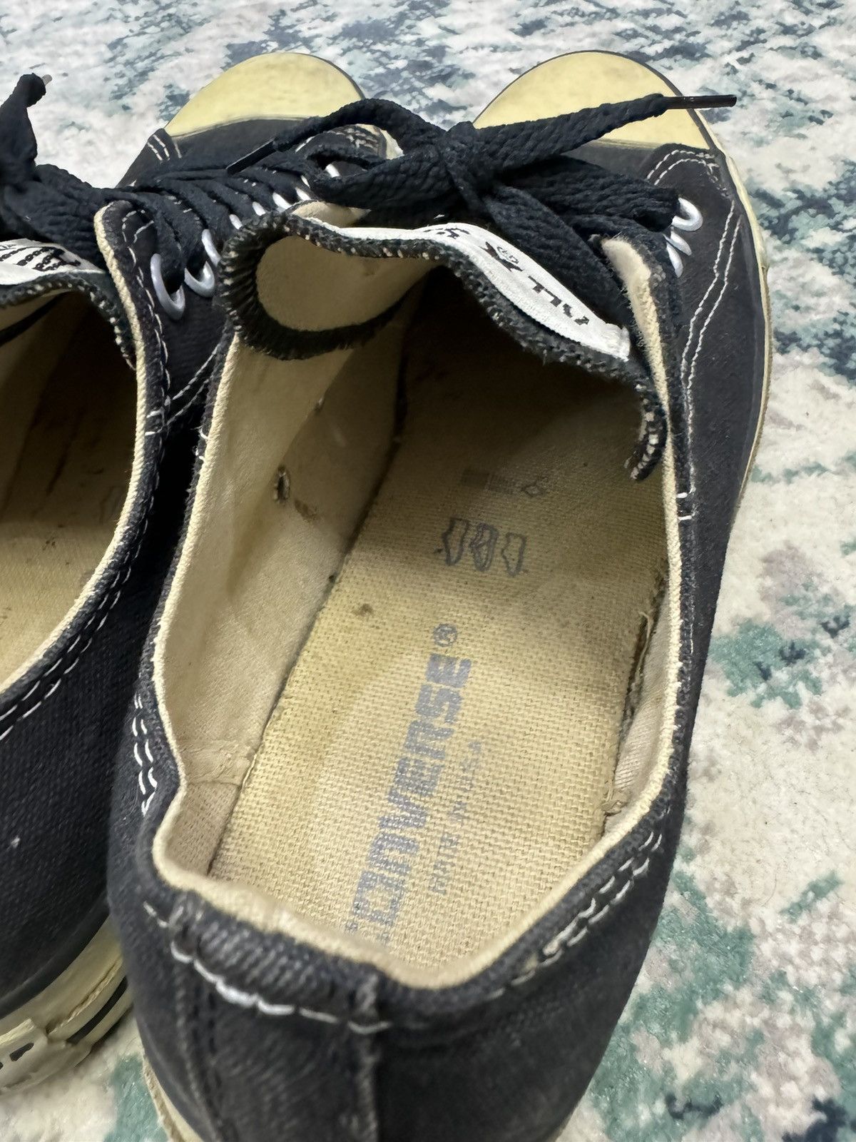 Converse × Vintage VTG CONVERSE MADE IN USA TRASHED DISTRESSED LOW-TOP SHOES Size US 8.5 / EU 41-42 - 6 Thumbnail