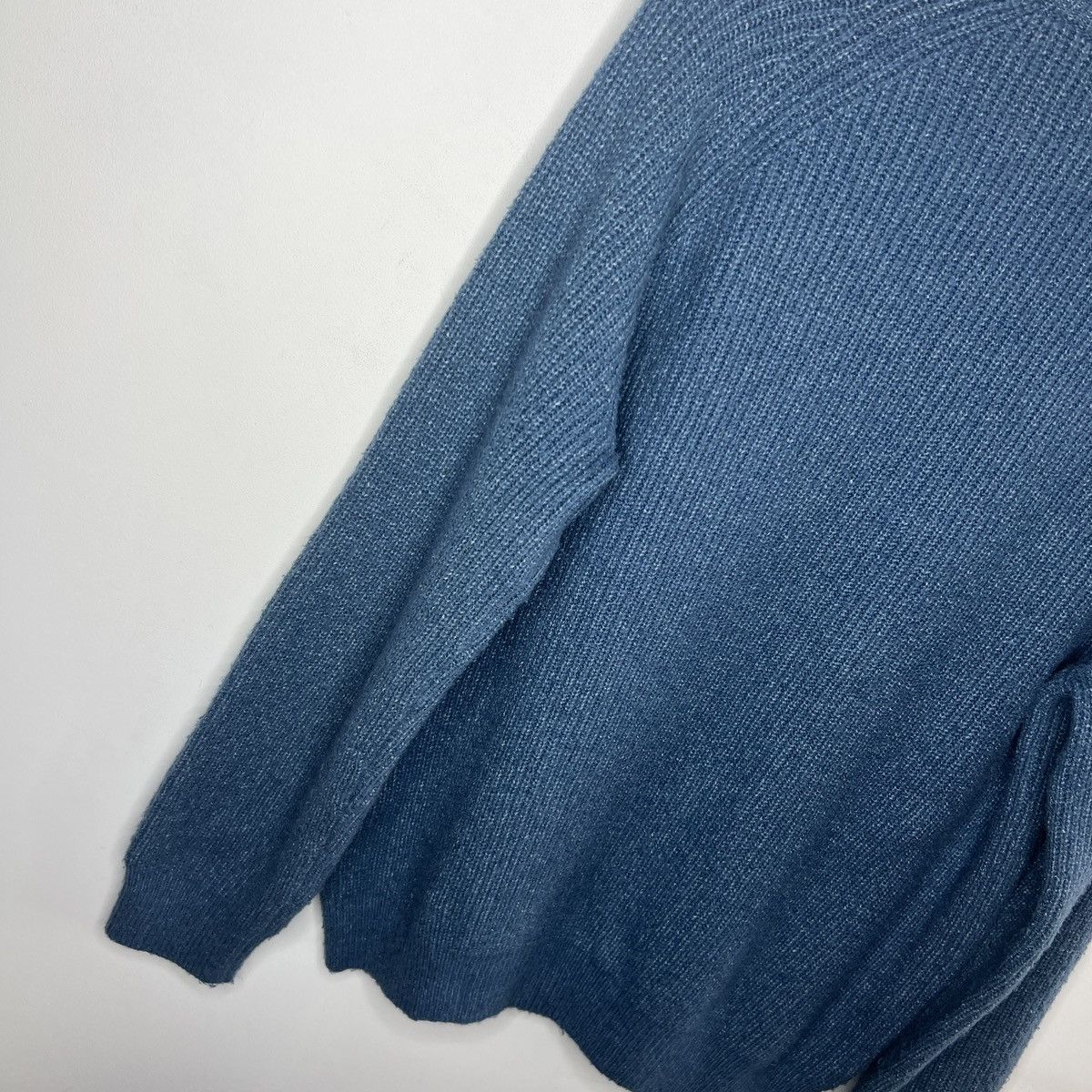 Loro Piana Loro Piana Wool Jumper Sweater Knitted Blue Size US M / EU 48-50 / 2 - 10 Thumbnail