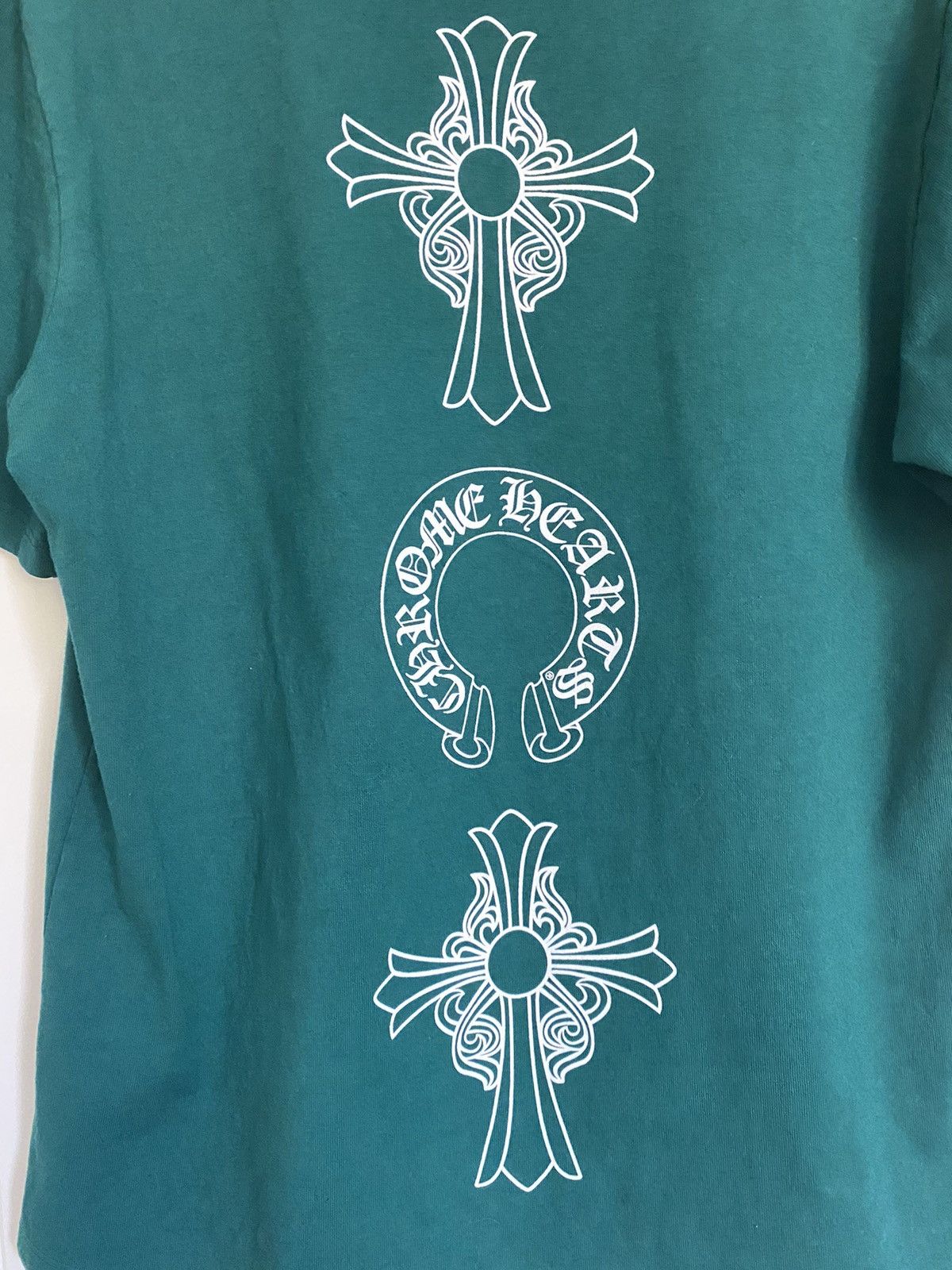Chrome Hearts Chrome Hearts Teal Green Japan F&F Exclusive T-Shirt Size US L / EU 52-54 / 3 - 5 Thumbnail