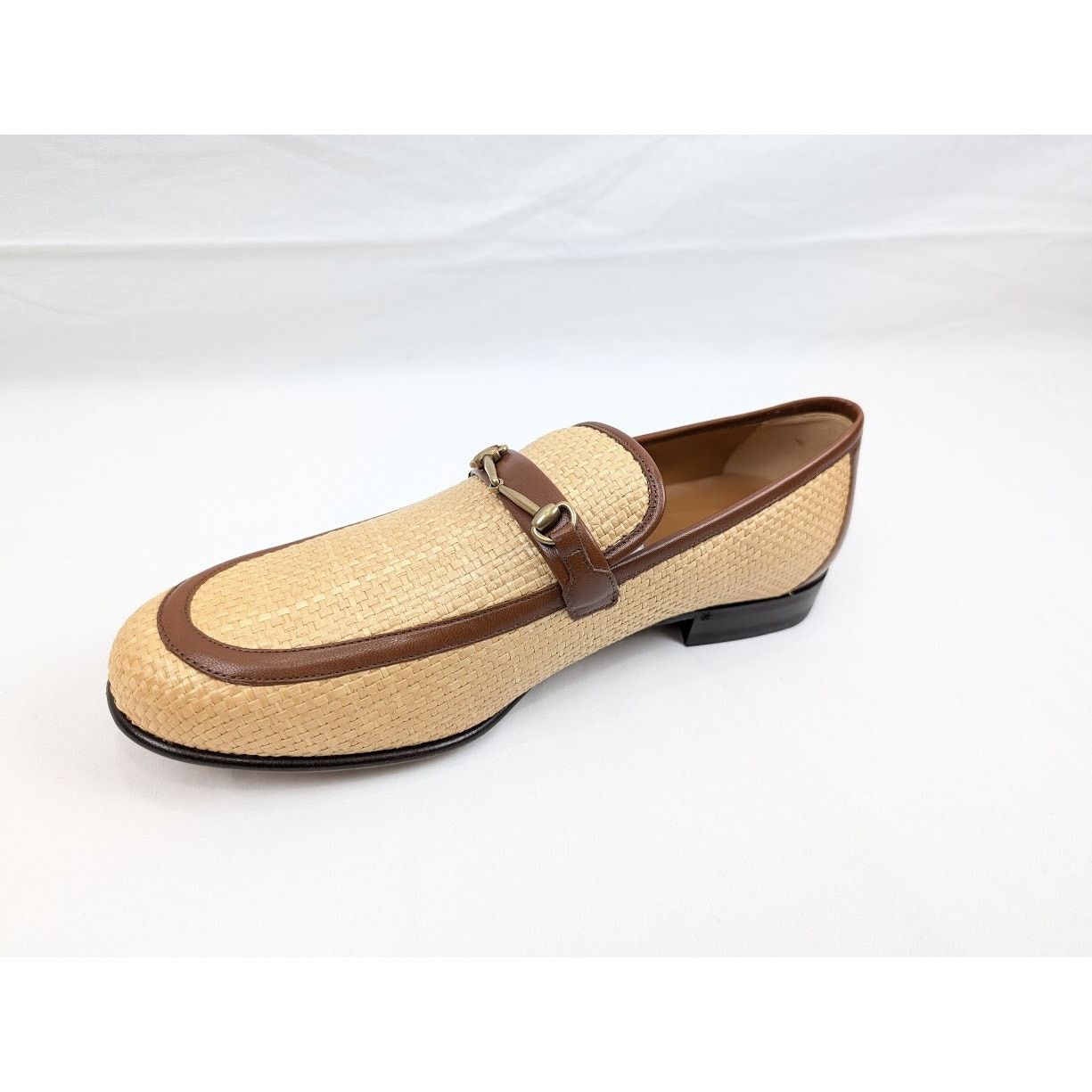 Gucci o1rshd1 Horsebit Buckle Loafers in Beige/Brown Size US 11.5 / EU 44-45 - 9 Thumbnail