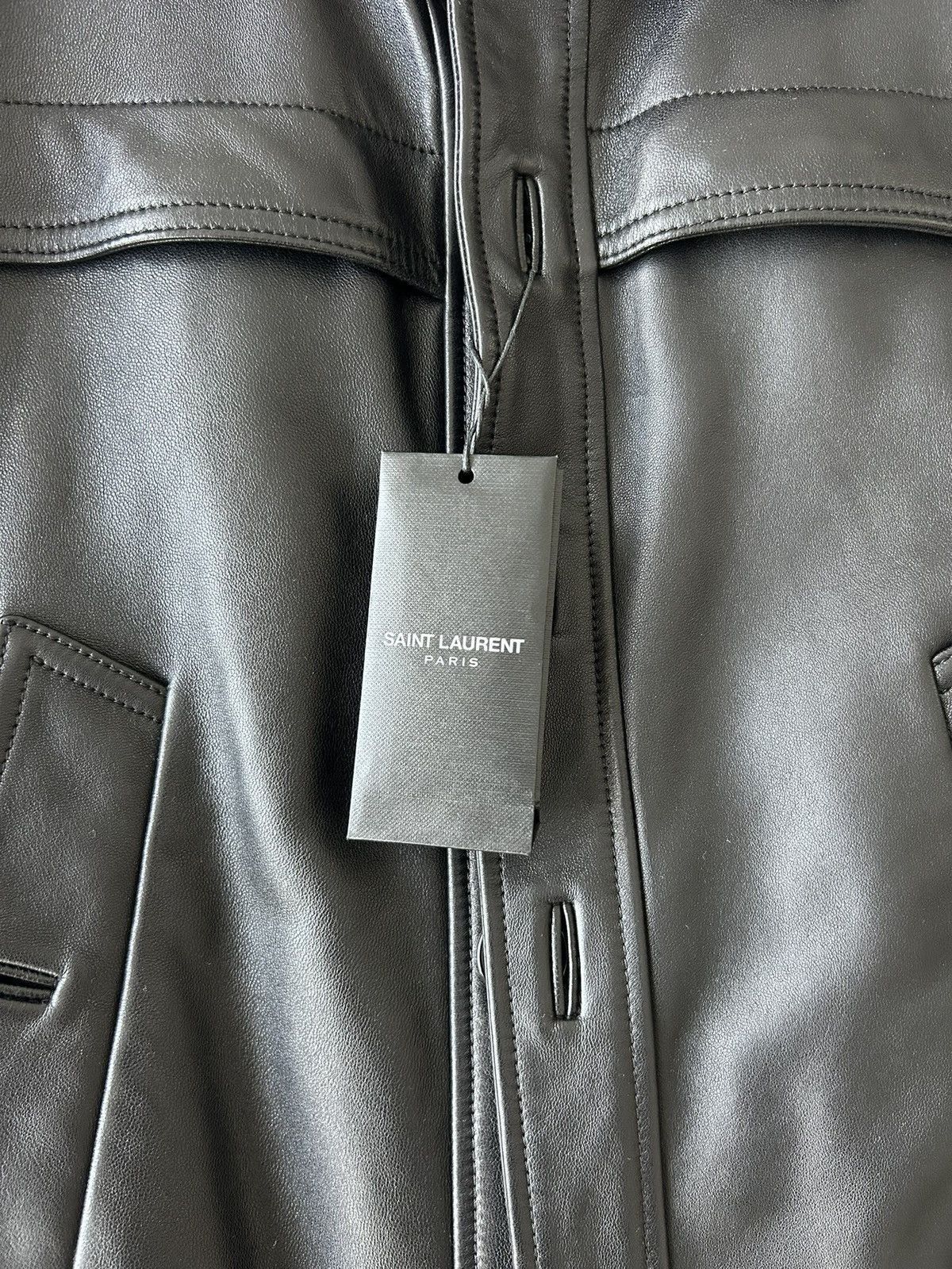 Saint Laurent Paris Leather Bomber YSL Size US S / EU 44-46 / 1 - 2 Thumbnail