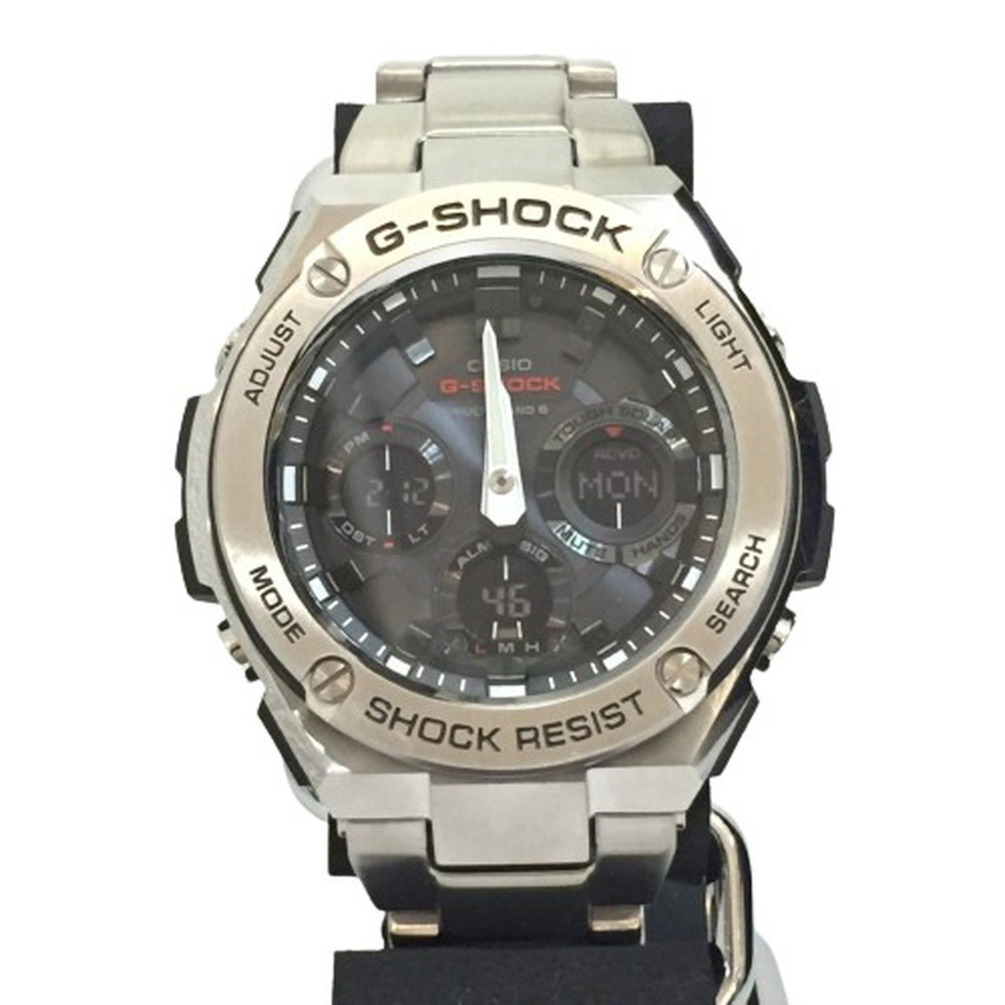 image of Casio G-Shock Gst-W110D-1Ajf Engraved Watch G-Steel G Steel Ana-Digi Digital Ana Tough Solar Radio 