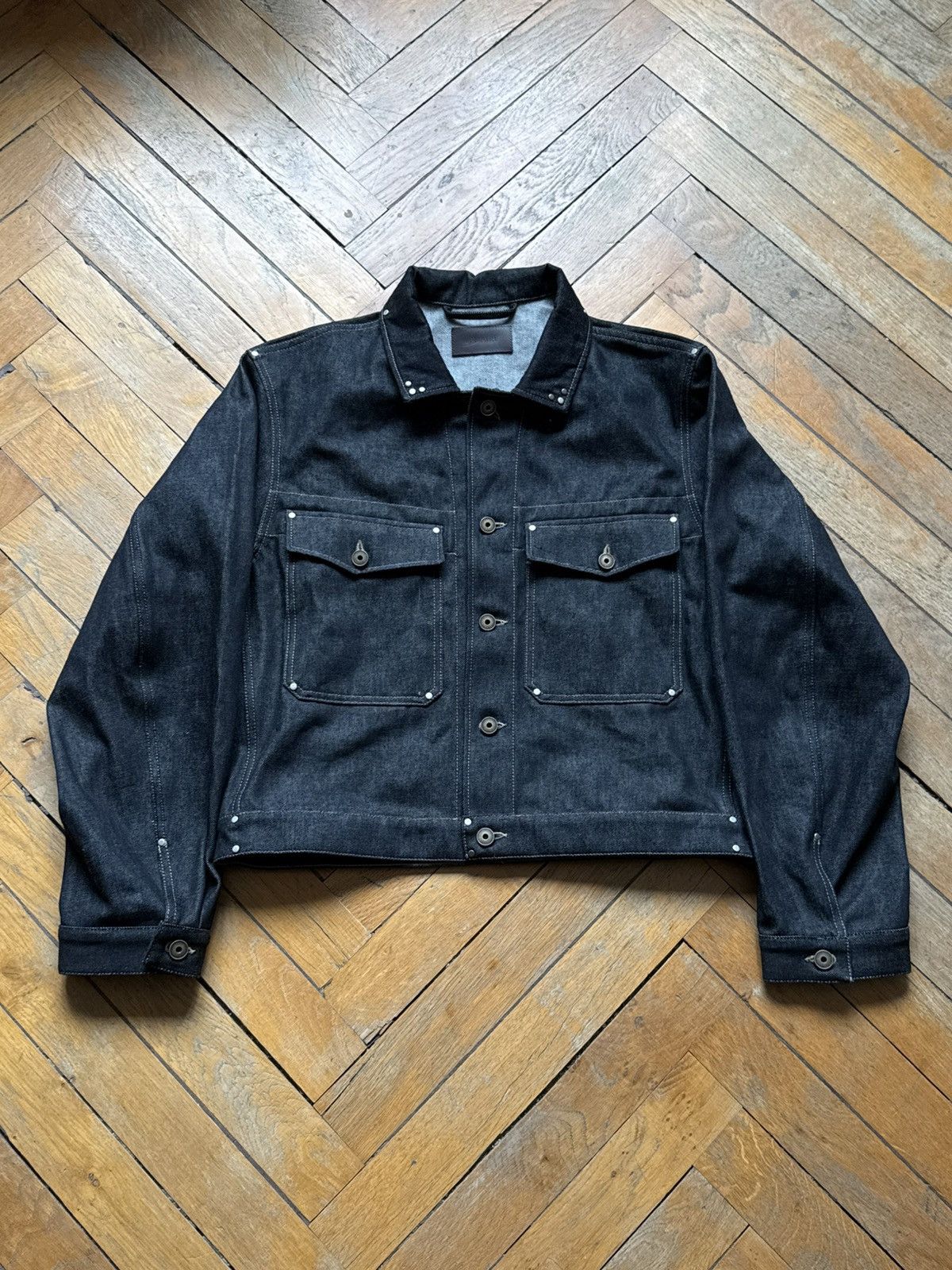 Lemaire NWT - Trucker jacket with studs Slate Size US M / EU 48-50 / 2 - 1 Thumbnail