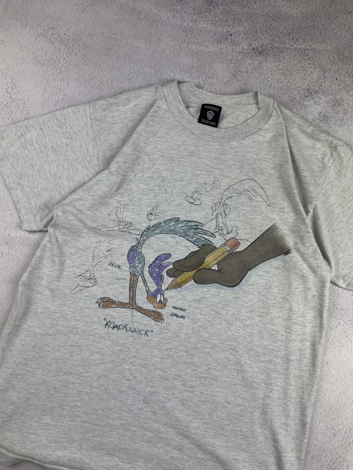 Warner Bros Vintage 1998 Warner Bros Road Runner T-Shirt , grey Size M Size US M / EU 48-50 / 2 - 3 Thumbnail
