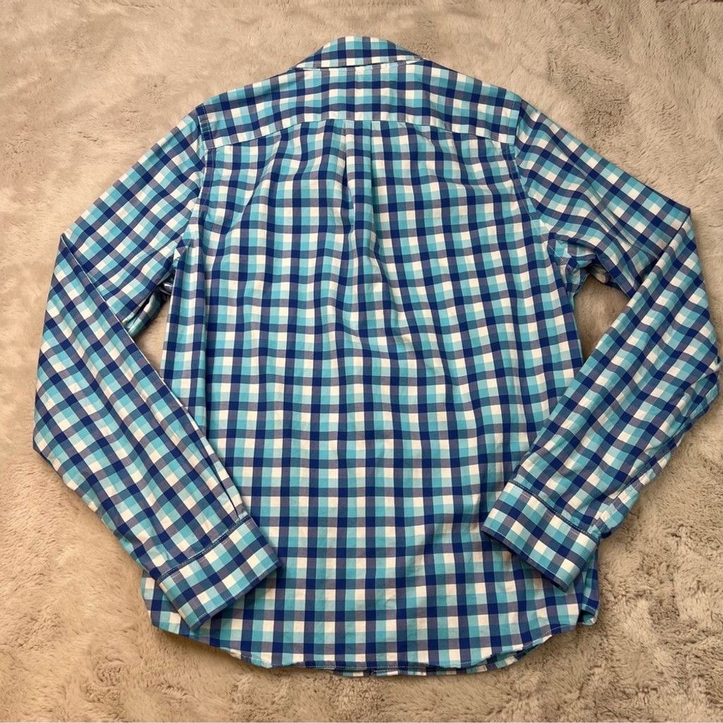Abercrombie & Fitch Abercrombie & Fitch Blue White Plaid Muscle Shirt Mens Large Size US L / EU 52-54 / 3 - 8 Thumbnail