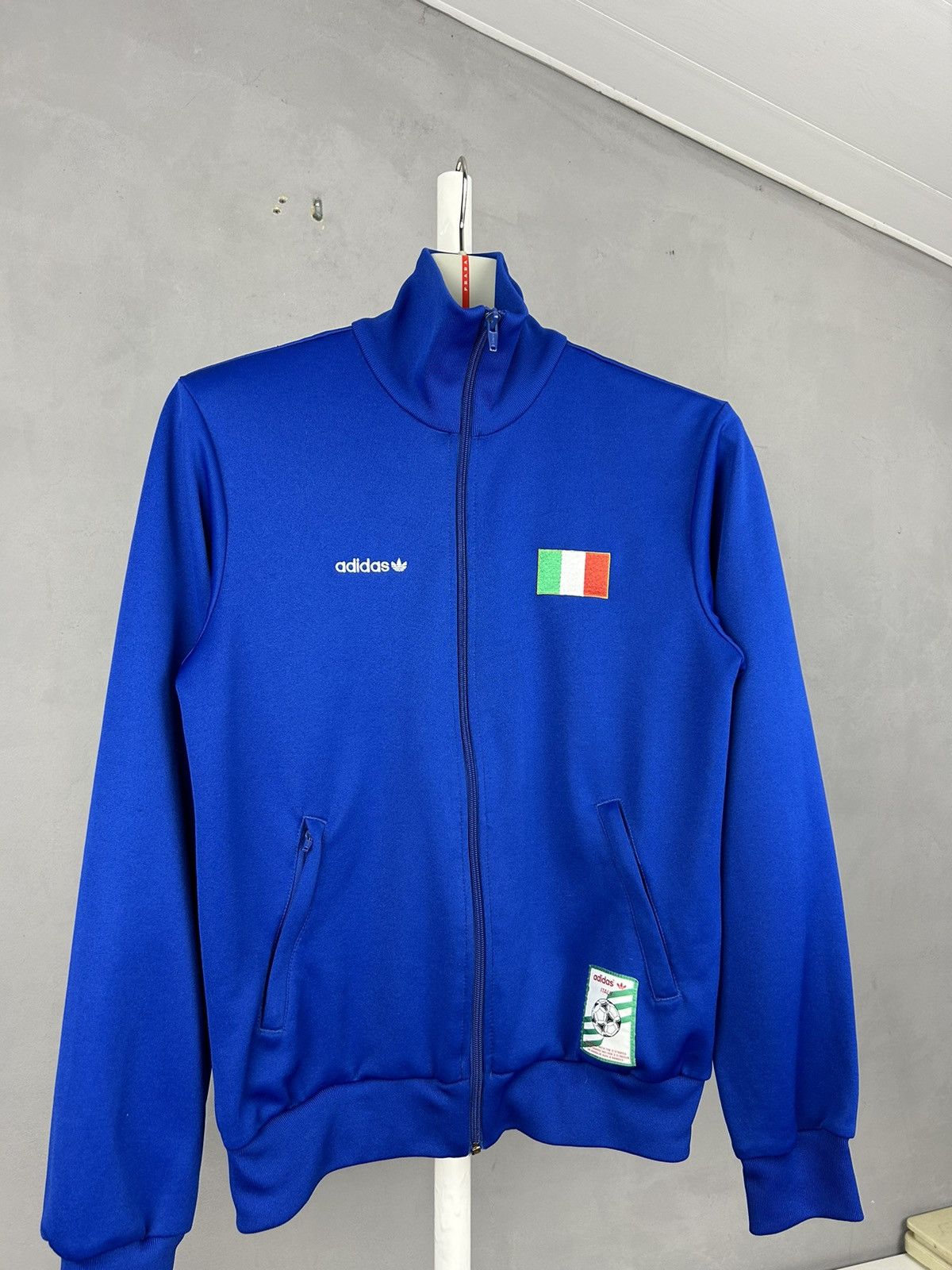 Adidas Vintage Adidas Originals Italia Track Jacket Blue Full Zip Size US S / EU 44-46 / 1 - 2 Thumbnail