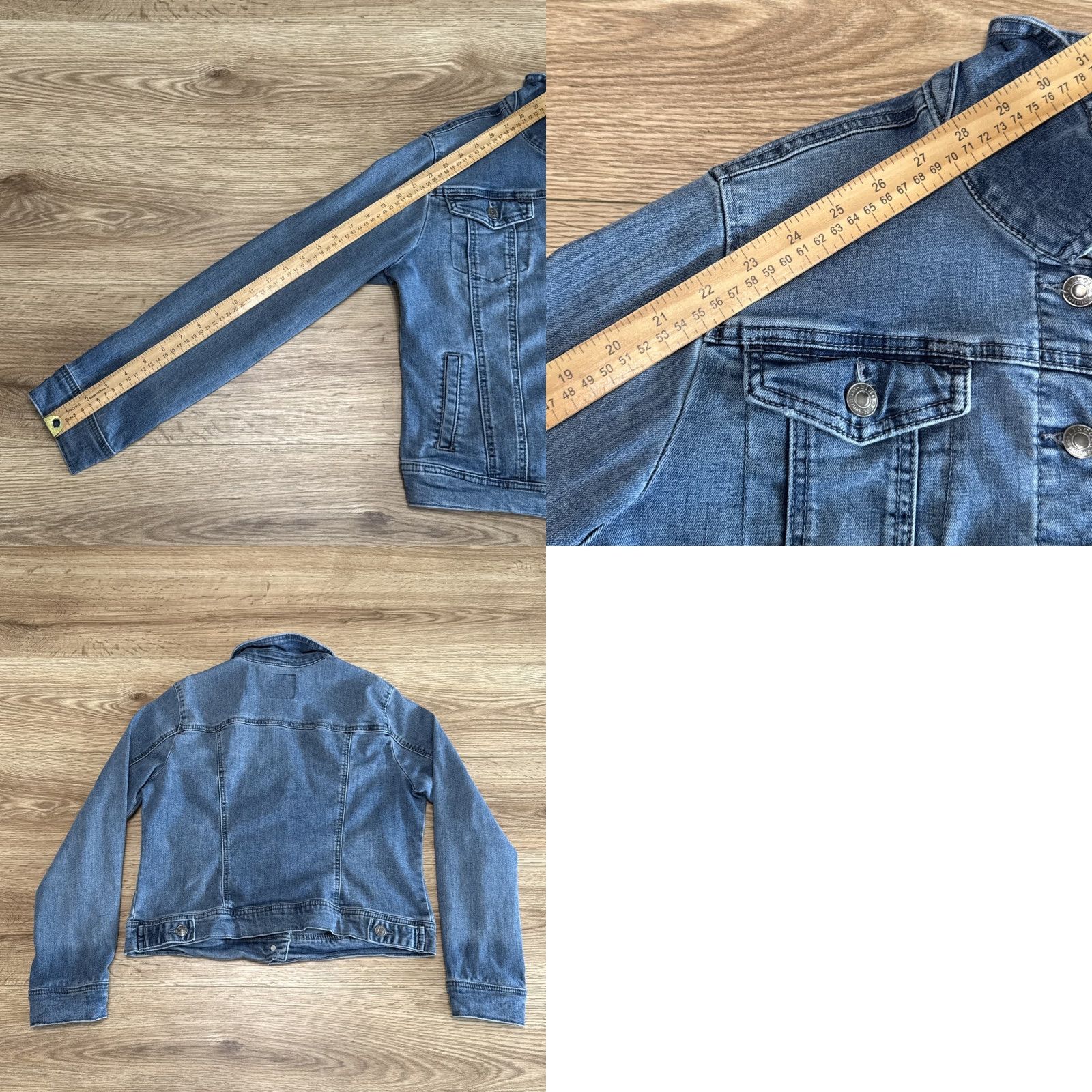 Denime VINTAGE Lincoln Outfitters Jean Jacket Womens S/CH Blue Denim 90s Casual Womens Size 28" / US 6 / IT 42 - 8 Thumbnail