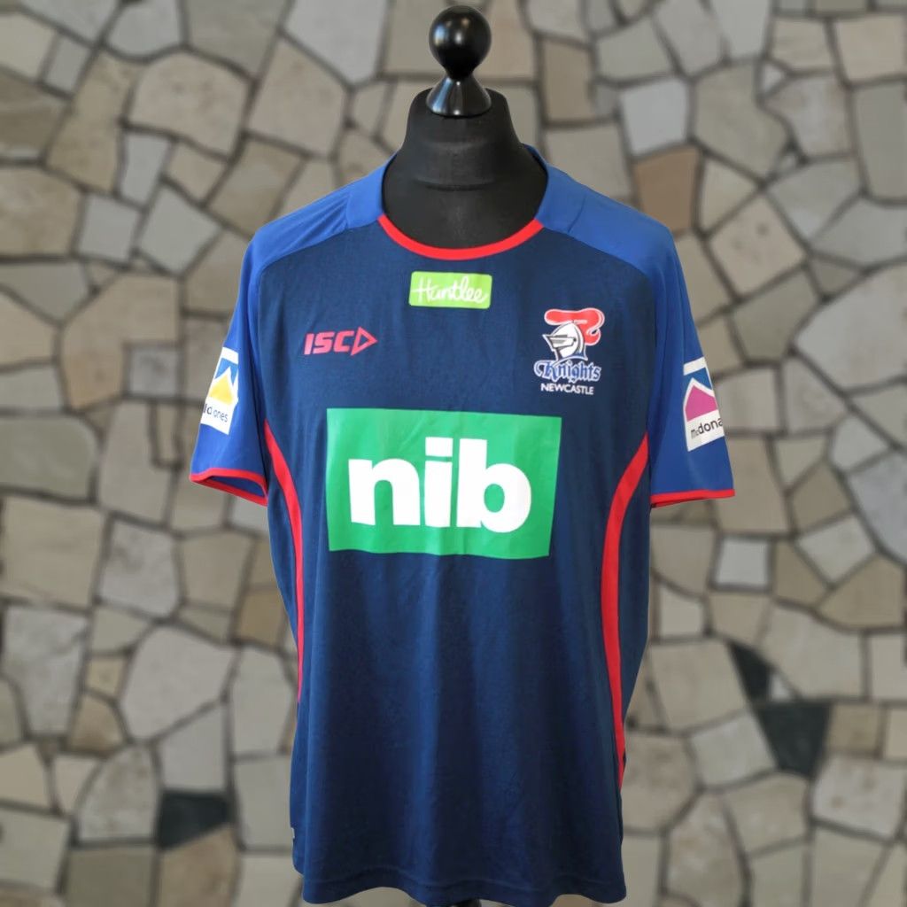 Vintage Newcastle Knights mens rugby league Shirt Size XL ISC Multicoloured Size US XL / EU 56 / 4 - 1 Thumbnail