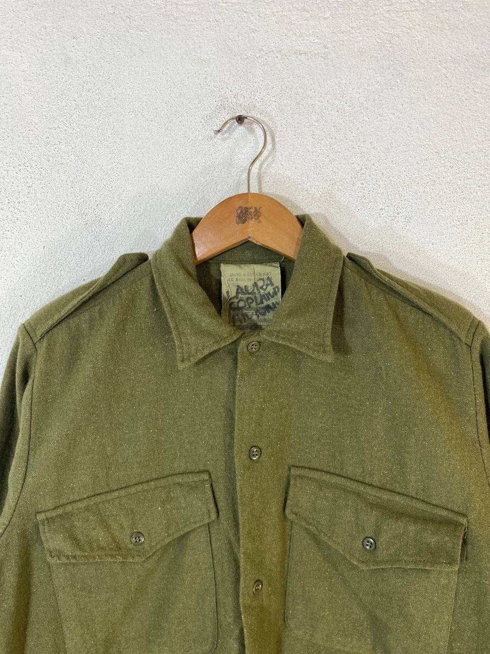 Vintage vintage us army wool combat shirt nice design Size US L / EU 52-54 / 3 - 2 Thumbnail