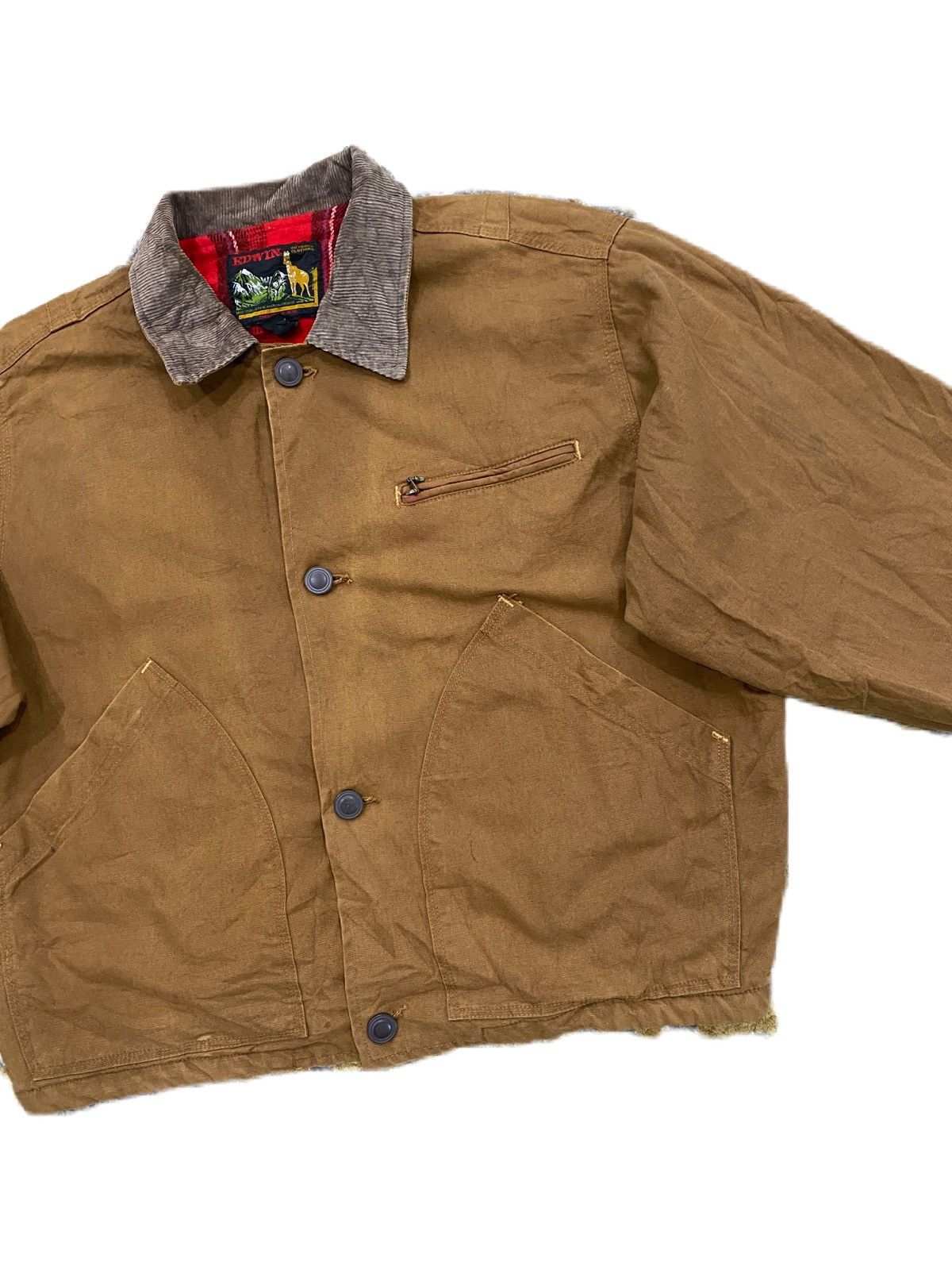 Edwin VINTAGE EDWIN WORKER JACKET OVERSIZED 70s STYLE JACKET RARE Size US M / EU 48-50 / 2 - 3 Thumbnail