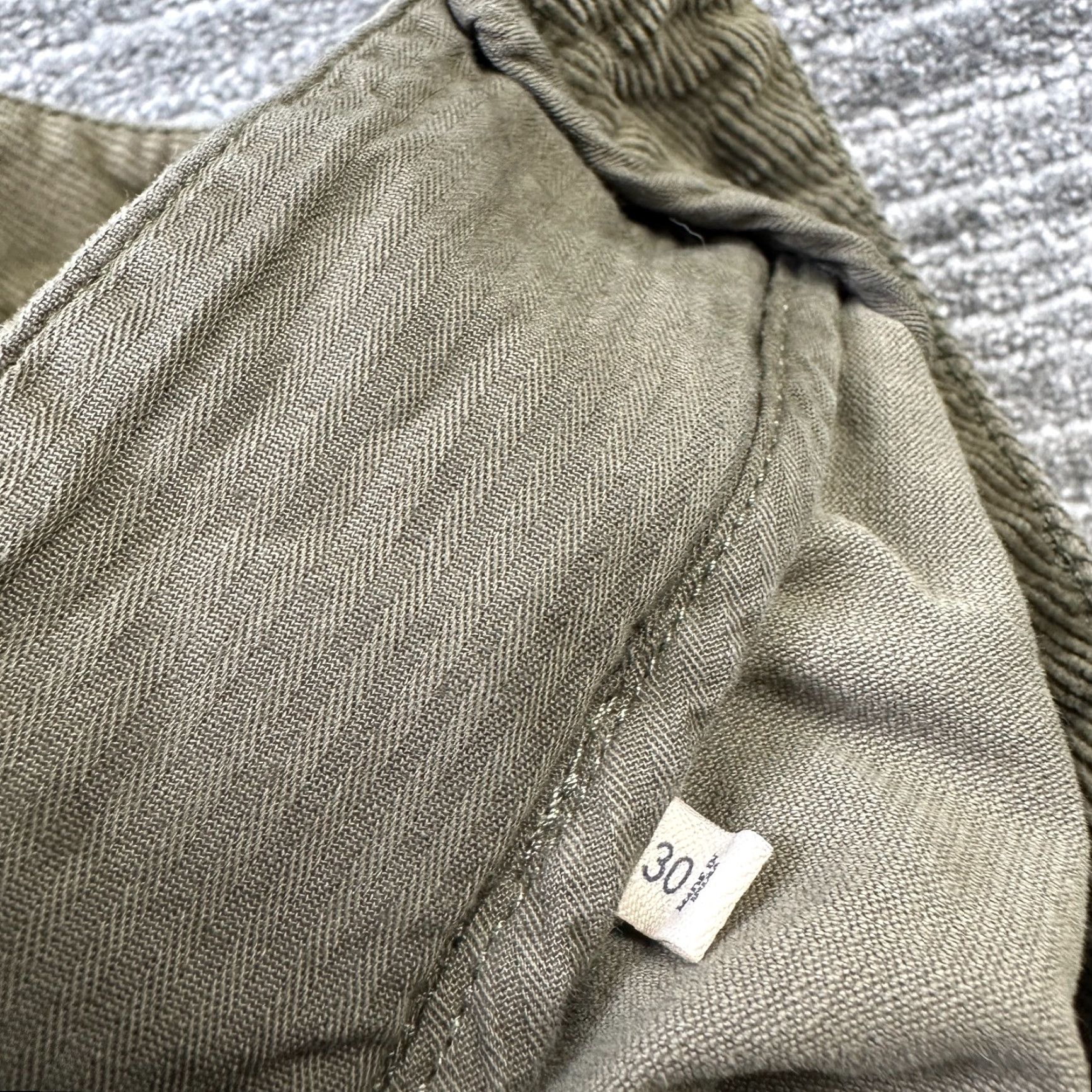 Faherty Faherty Pants Slim Chino 30x34 Blue Corduroy 5-Pocket Design Button Zip Flat Front Straight Mens Casual Fall Winter Spring Size US 30 / EU 46 - 7 Thumbnail