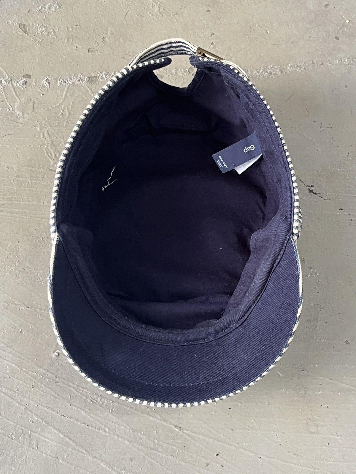 Vintage Vintage Gap Kapital Style Hickory Short Brim Conducter Hat Size ONE SIZE - 9 Thumbnail