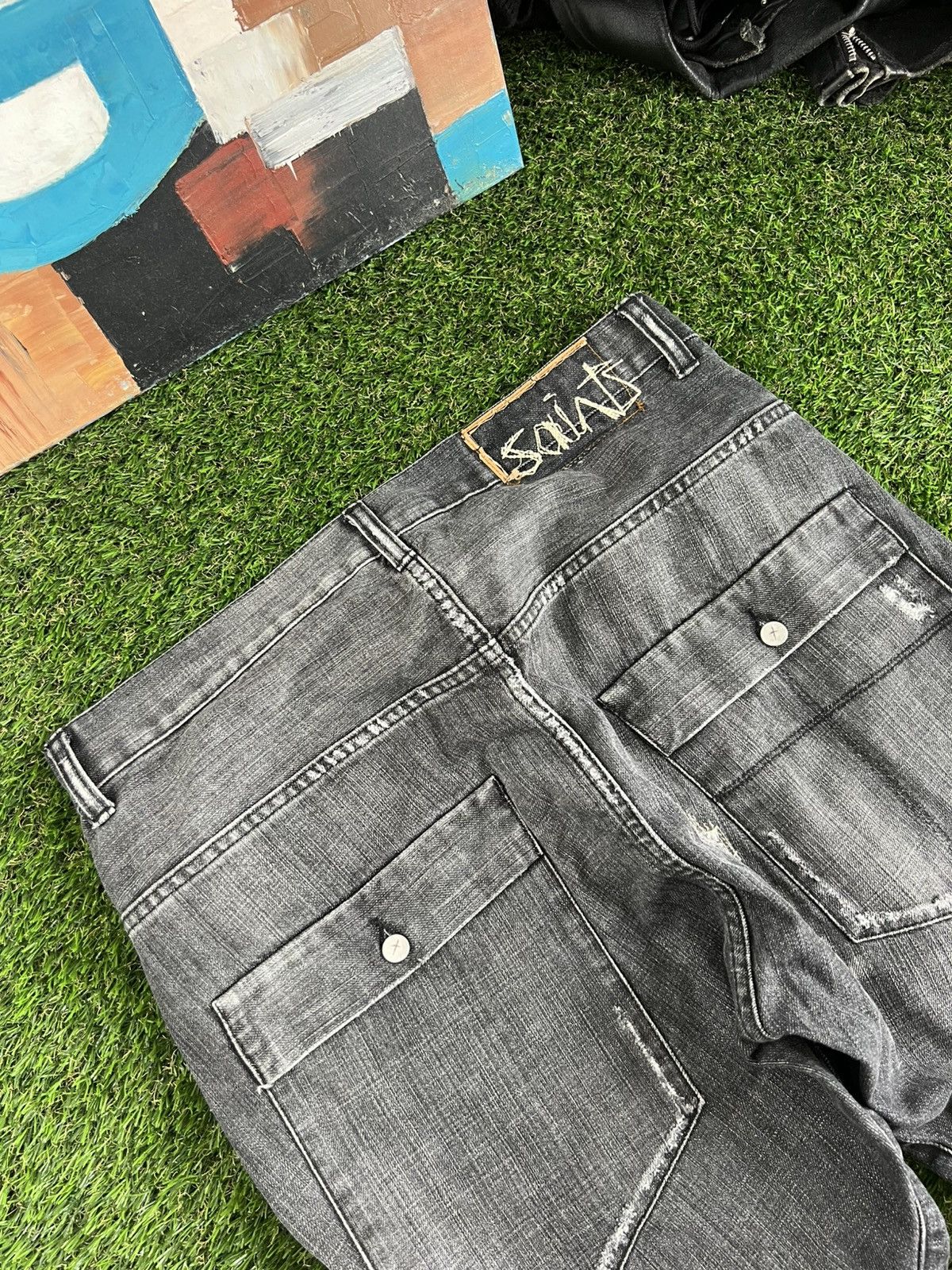 Allsaints Vintage Allsaints Jeans Distressed Denim Faded Y2K Style Size US 32 / EU 48 - 11 Thumbnail