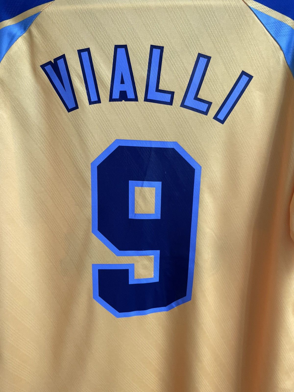 Vintage Chelsea 1995 1996 1997 #9 Viali Football Soccer Jersey Shirt Size US L / EU 52-54 / 3 - 5 Thumbnail