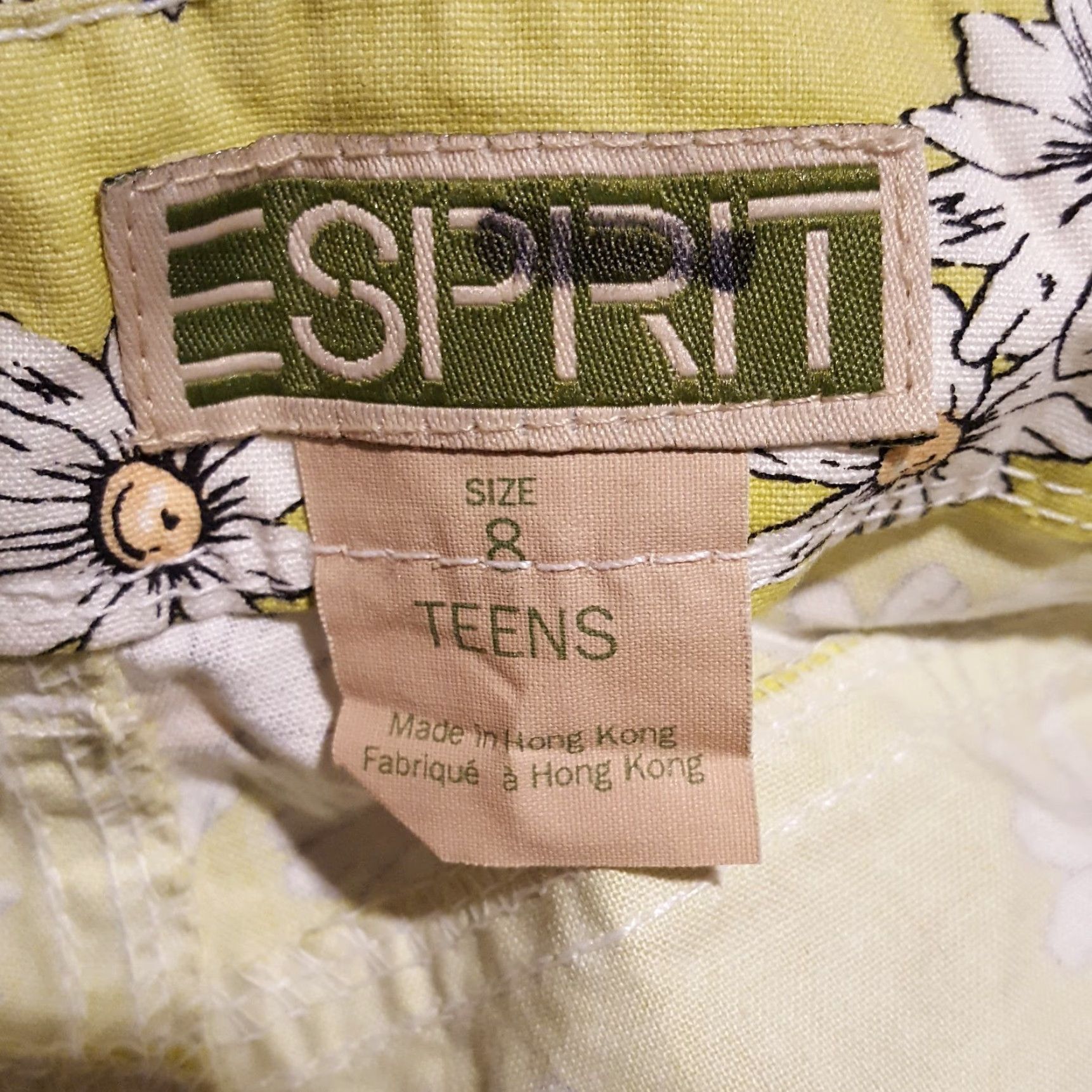 Esprit VINTAGE Esprit Green Floral Pleated High Waisted Teens Size 8 Preppy Shorts Size 30" / US 8 / IT 44 - 7 Thumbnail