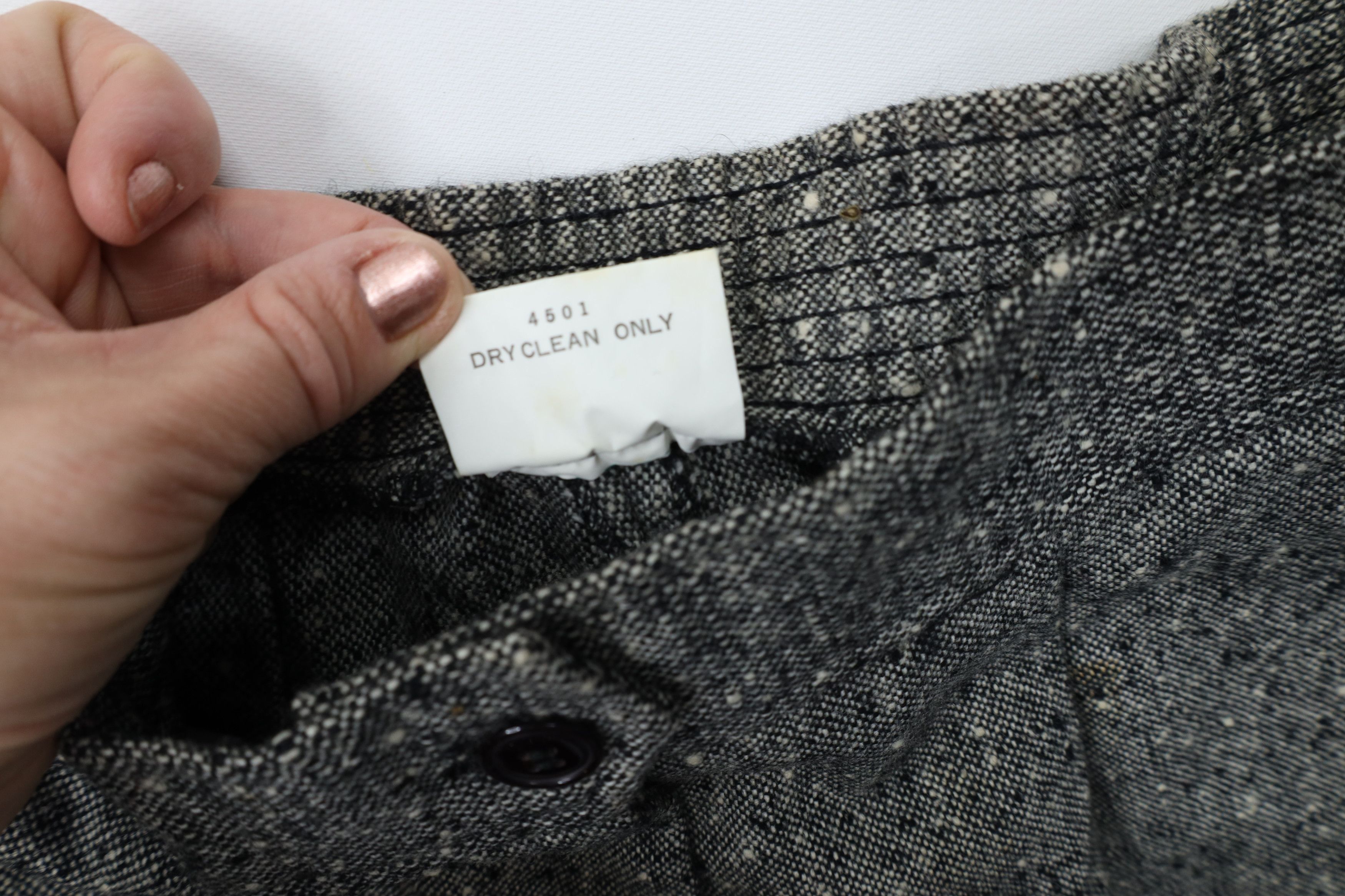 Vintage Vintage 70s Rockabilly Fleck Wool Tweed Bell Bottoms Pants Size 36" / US 14 / IT 50 - 8 Thumbnail