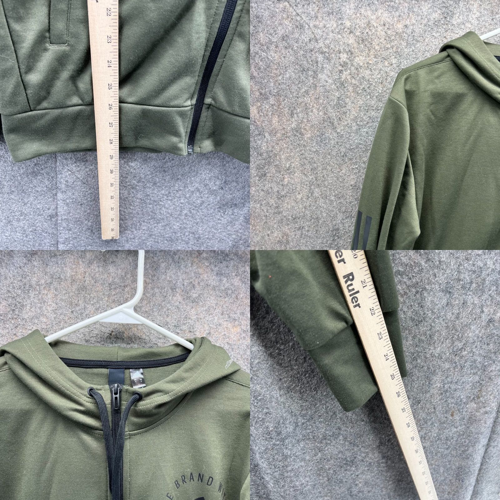 Adidas VINTAGE Adidas Sweater Men Small Olive Green Full Zip Hoodie Trefoil Originals Jacket Shirt Size US S / EU 44-46 / 1 - 8 Thumbnail