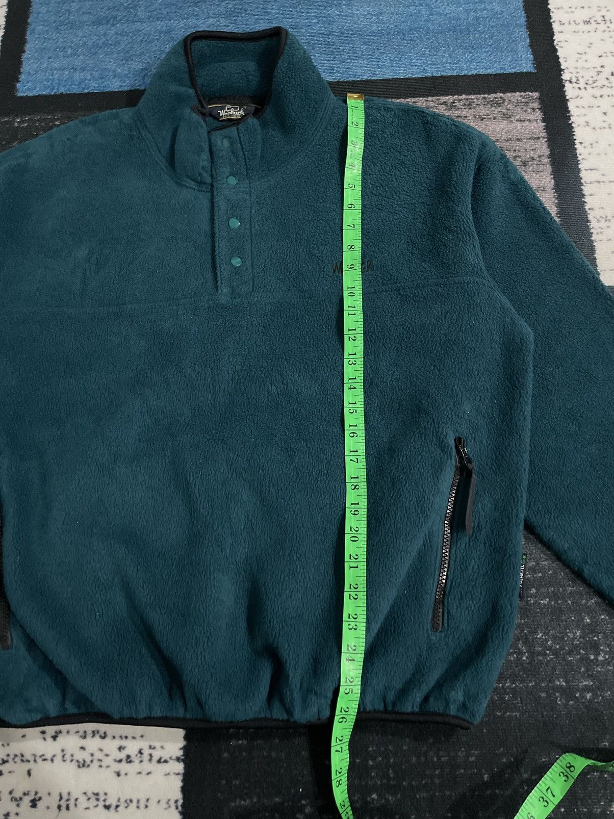 Vintage × Woolrich Woolen Mills Vintage Woolrich Half Button Fleece Jacket Size US XL / EU 56 / 4 - 15 Thumbnail