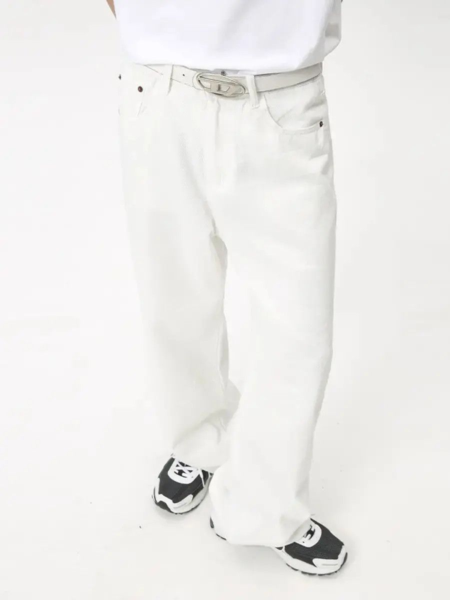 Japanese Brand Retro loose solid color high street jeans Size US 32 / EU 48 - 2 Thumbnail