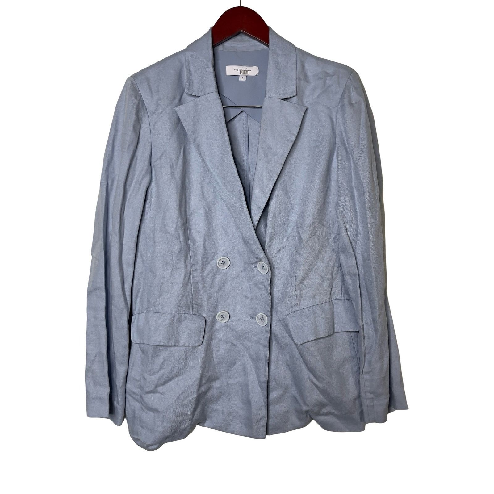 Rosetta Getty Rosetta Getty Collective Blue Double Breasted Blazer sz 8 Size M / US 6-8 / IT 42-44 - 2 Thumbnail