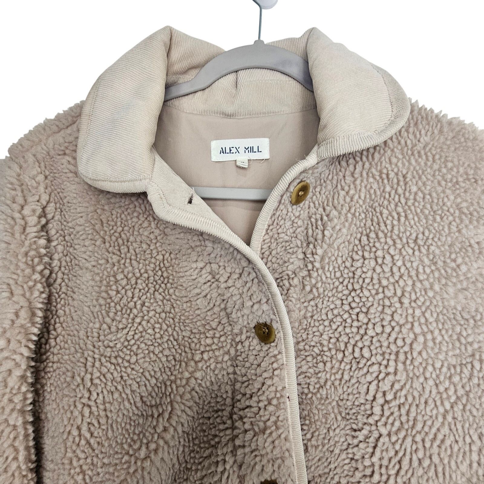 Alex Mill Alex Mill Womens High Pile Fleece Jacket S Chore Coat Barn Size S / US 4 / IT 40 - 3 Thumbnail