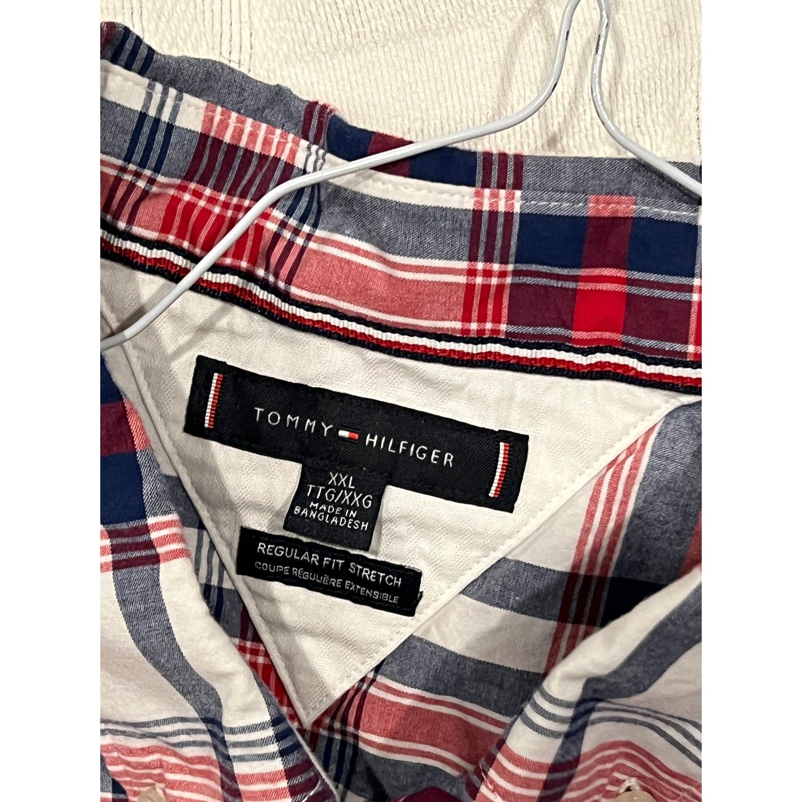Tommy Hilfiger Tommy Hilfiger Reg Fit Stretch Long Sleeve Shirt Mens XXL Size US XXL / EU 58 / 5 - 3 Thumbnail