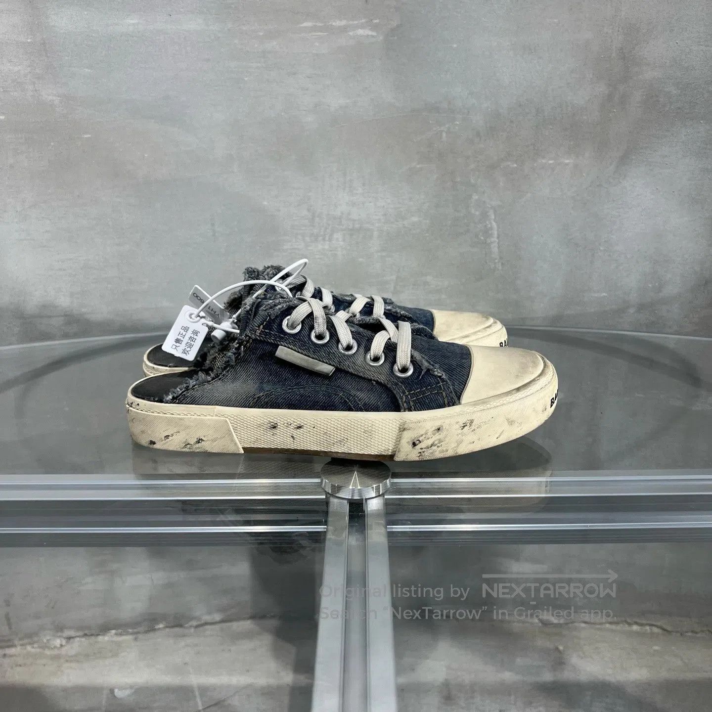 Balenciaga Balenciaga Destroying the denim blue half-trunk Size US 5.5 / IT 35.5 - 4 Thumbnail
