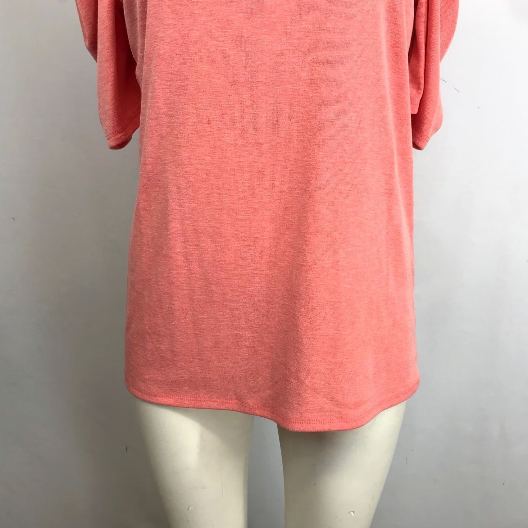 Vintage White Birch Coral Ribbed Knit Puff Sleeve T Shirt Women's XL Size XL / US 12-14 / IT 48-50 - 3 Thumbnail