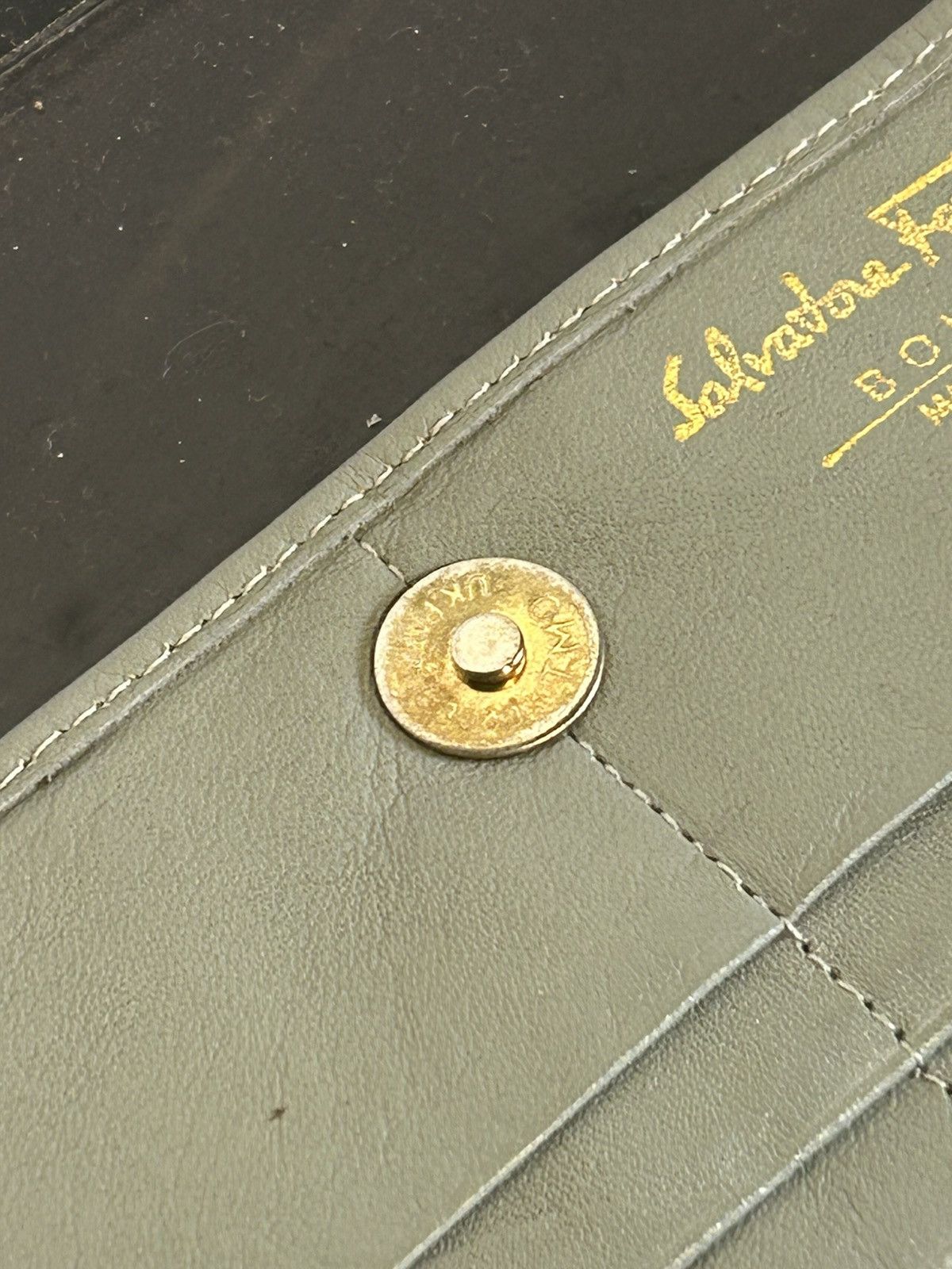 Salvatore Ferragamo Ferragamo Vintage Leather Gray Wallet Size ONE SIZE - 6 Thumbnail