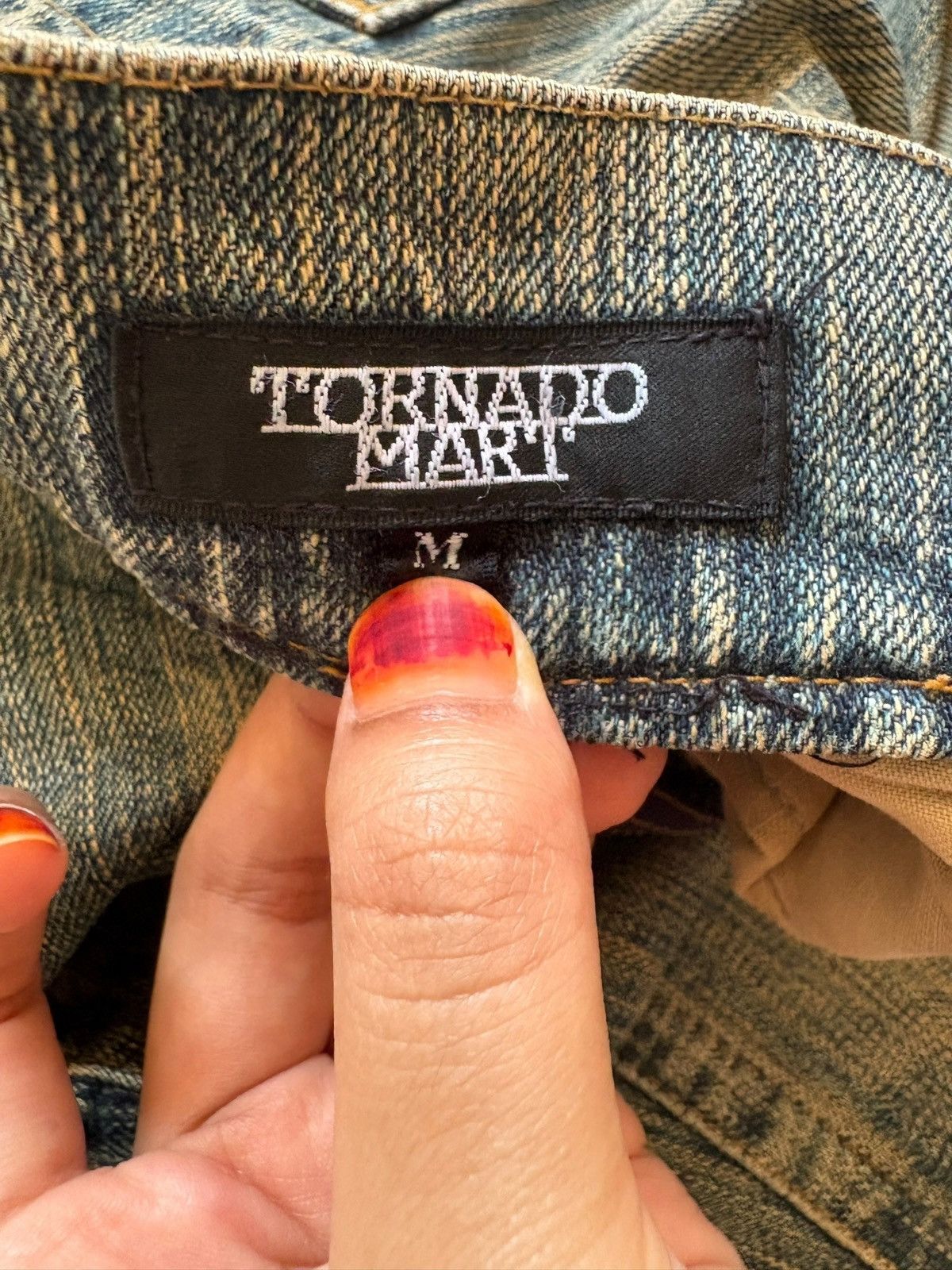 If Six Was Nine × Japanese Brand × Tornado Mart Vintage Tornado Mart Rusty Mud Wash Distress Rip Flare Jeans Size US 32 / EU 48 - 12 Thumbnail