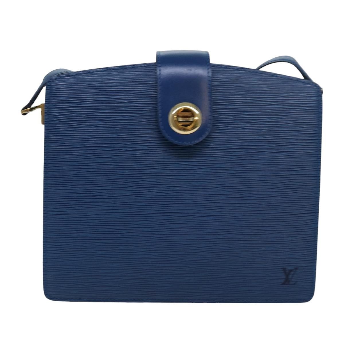 Louis Vuitton LOUIS VUITTON Epi Capuchin Shoulder Bag Blue M52345 Size ONE SIZE - 13 Thumbnail