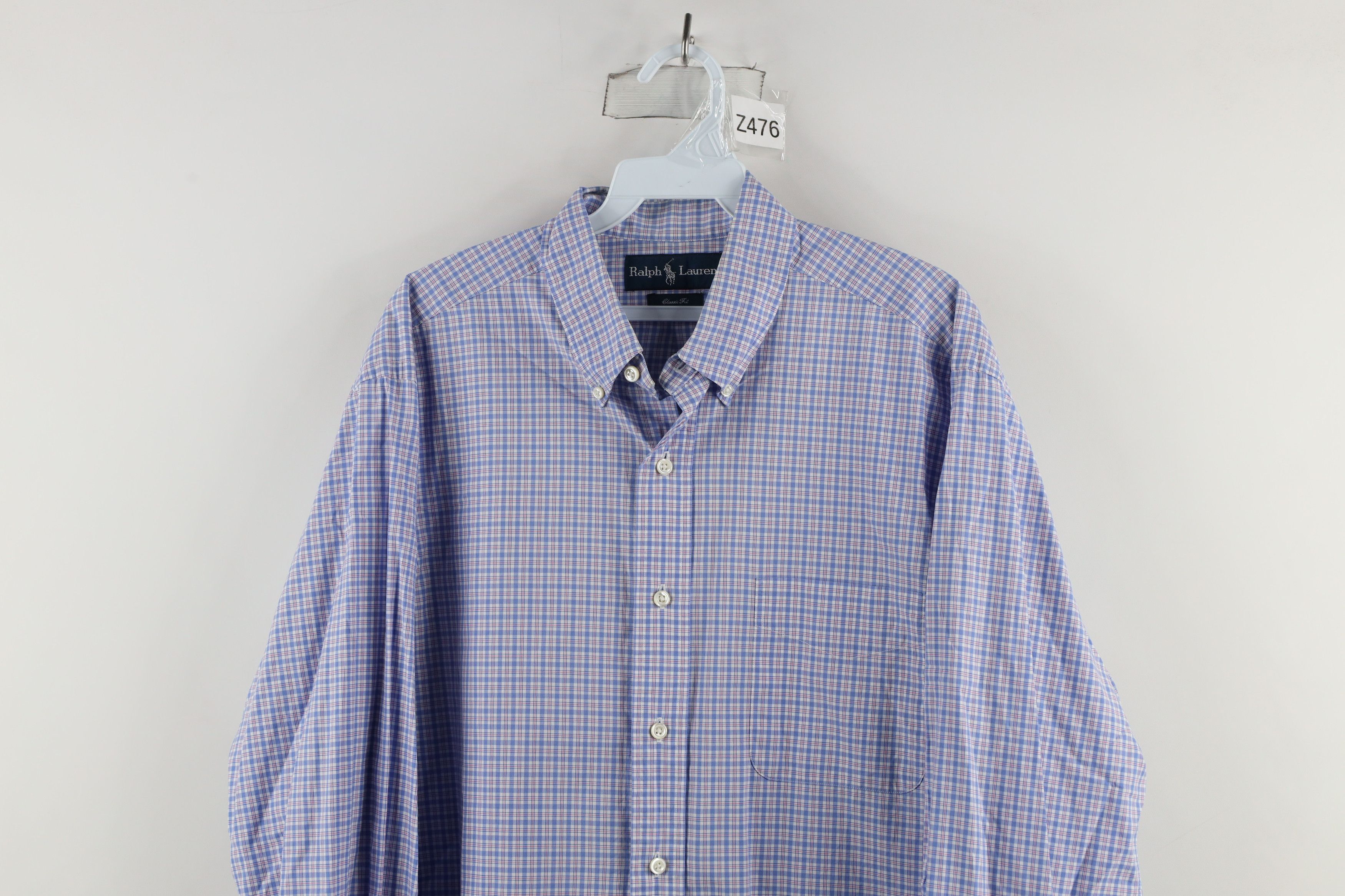 Polo Ralph Lauren Vintage 90s Ralph Lauren Fit Collared Button Down Shirt Size US L / EU 52-54 / 3 - 2 Thumbnail