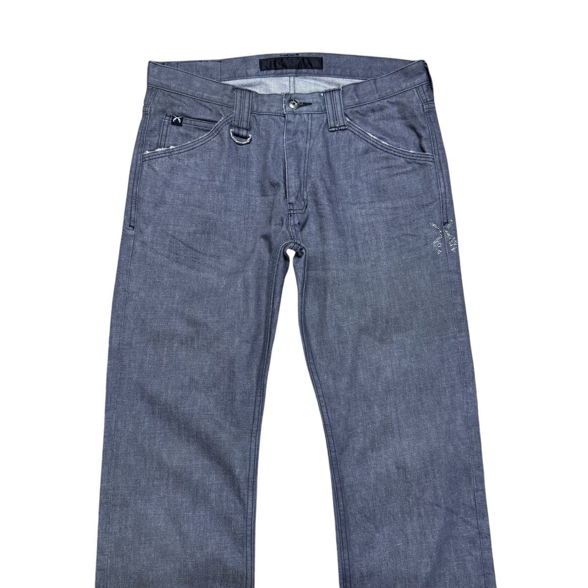 roarguns Roarguns Swarovski Grey Denim Jeans Size US 32 / EU 48 - 4 Thumbnail