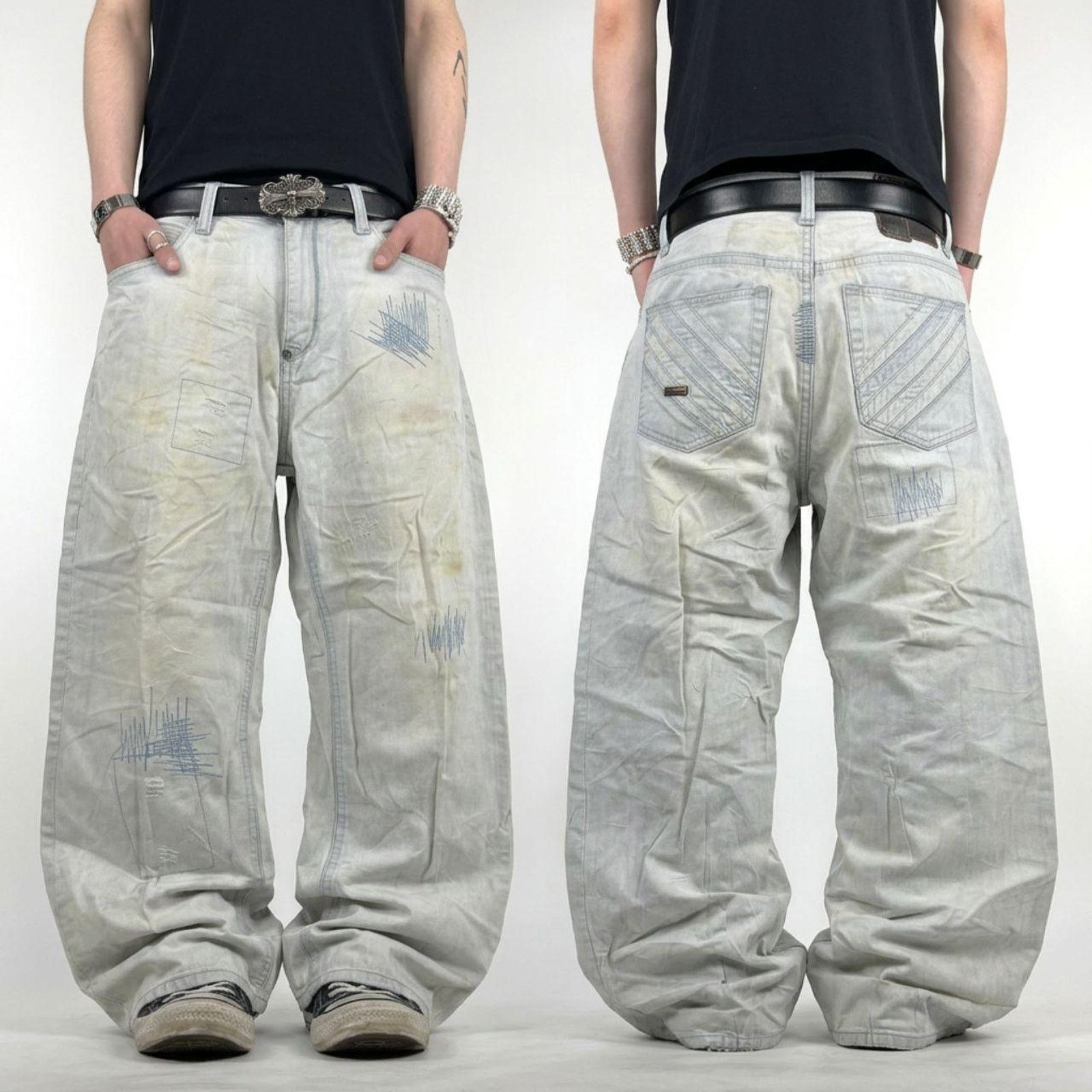 archive swagger grunge denim pants y2k Vintage rare grunge archive 