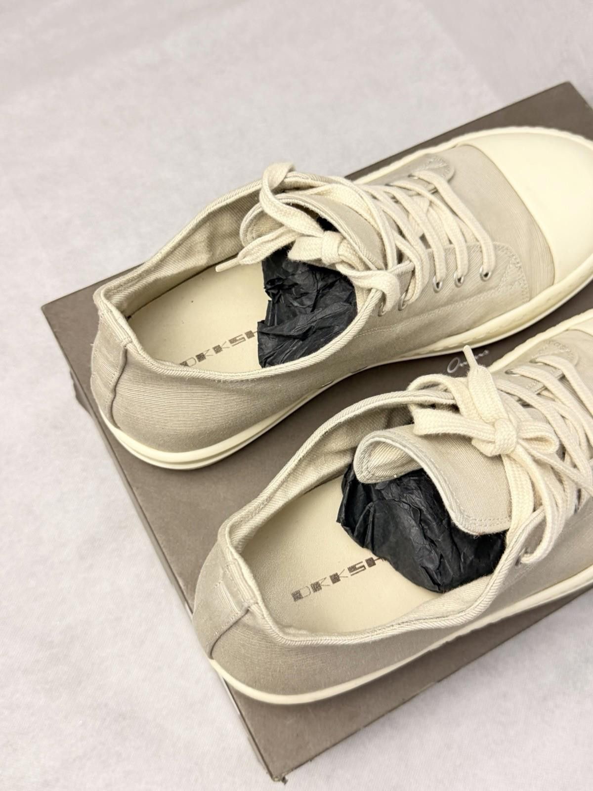 Rick Owens Rick Owens DRKSHDW Low Sneak Ramones SZ EU 41 Khaki Canvas Size US 8 / EU 41 - 5 Thumbnail