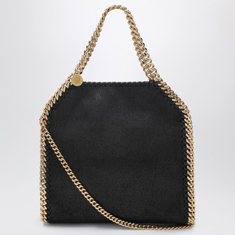 Stella McCartney Stella Mccartney Black/Gold Falabella Mini Tote Bag Size ONE SIZE - 1 Thumbnail