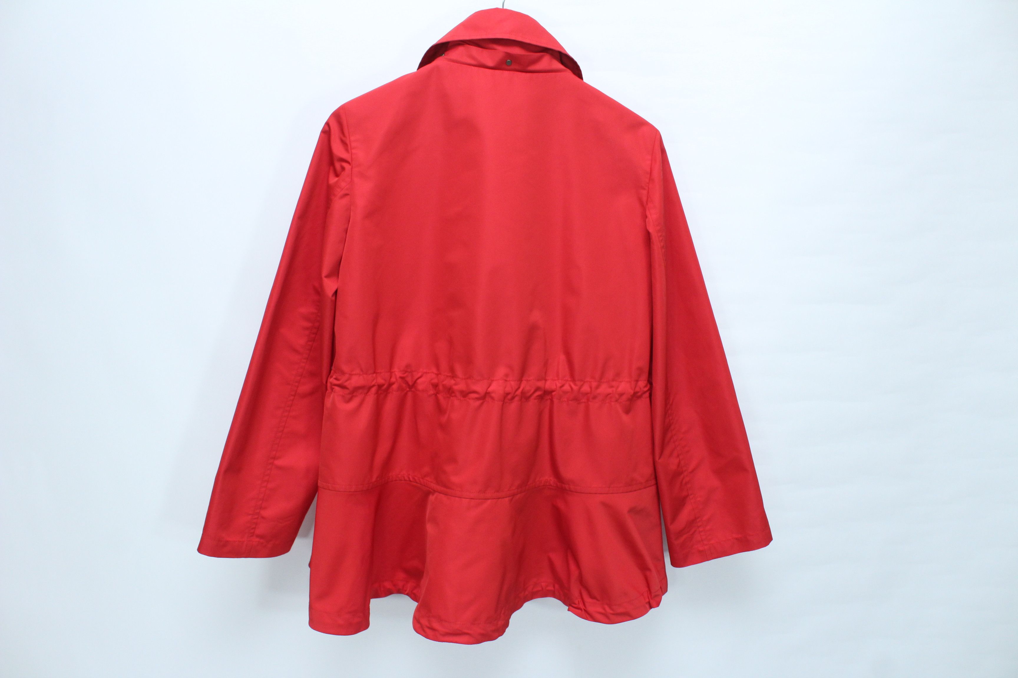 Akris Akris Punto Red Hooded Drawstring Waist Jacket Size US 6 Size M / US 6-8 / IT 42-44 - 5 Thumbnail