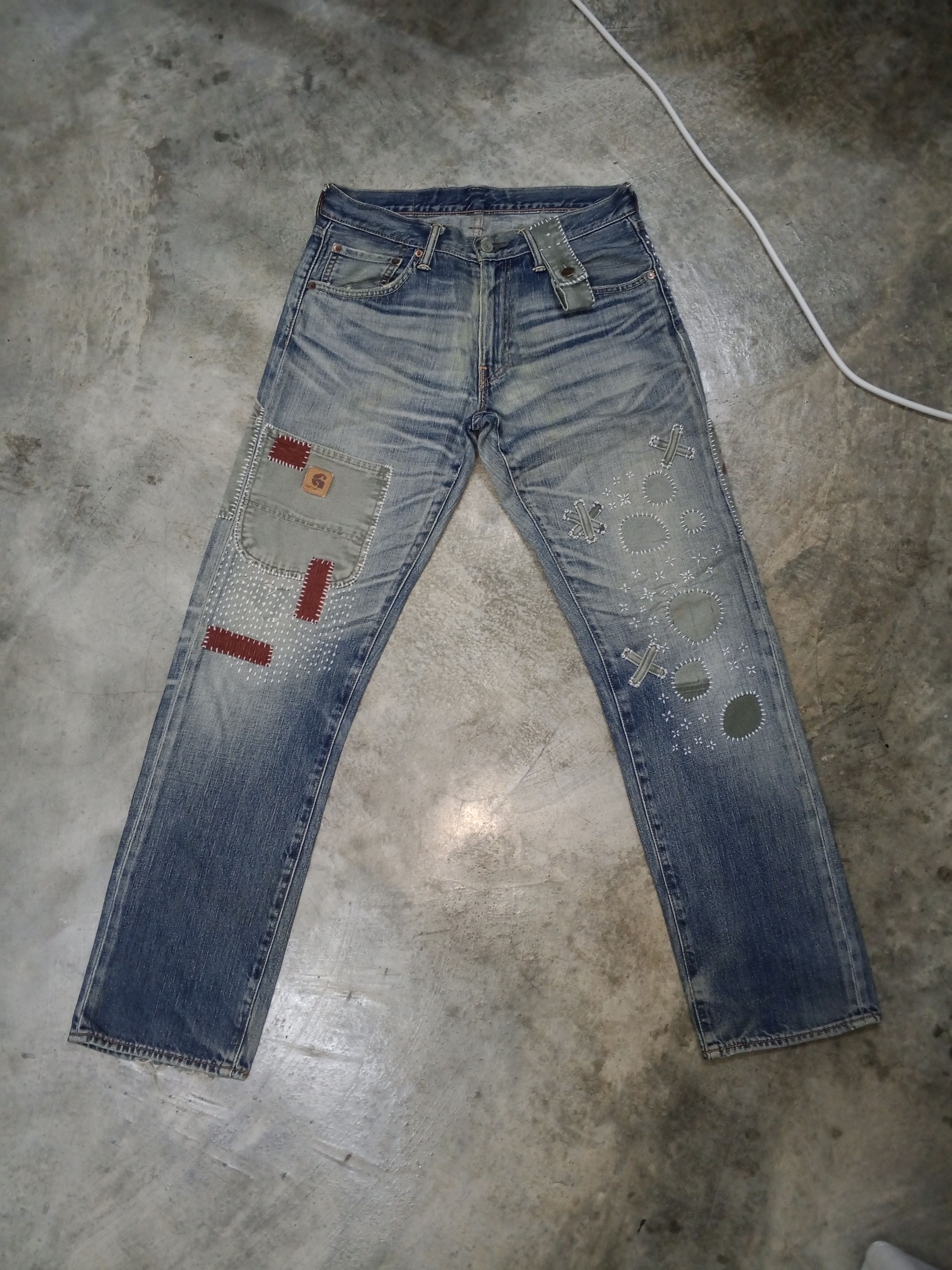 Levi's Levi's x Carhartt Carpenter sashiko custom Size US 32 / EU 48 - 2 Thumbnail