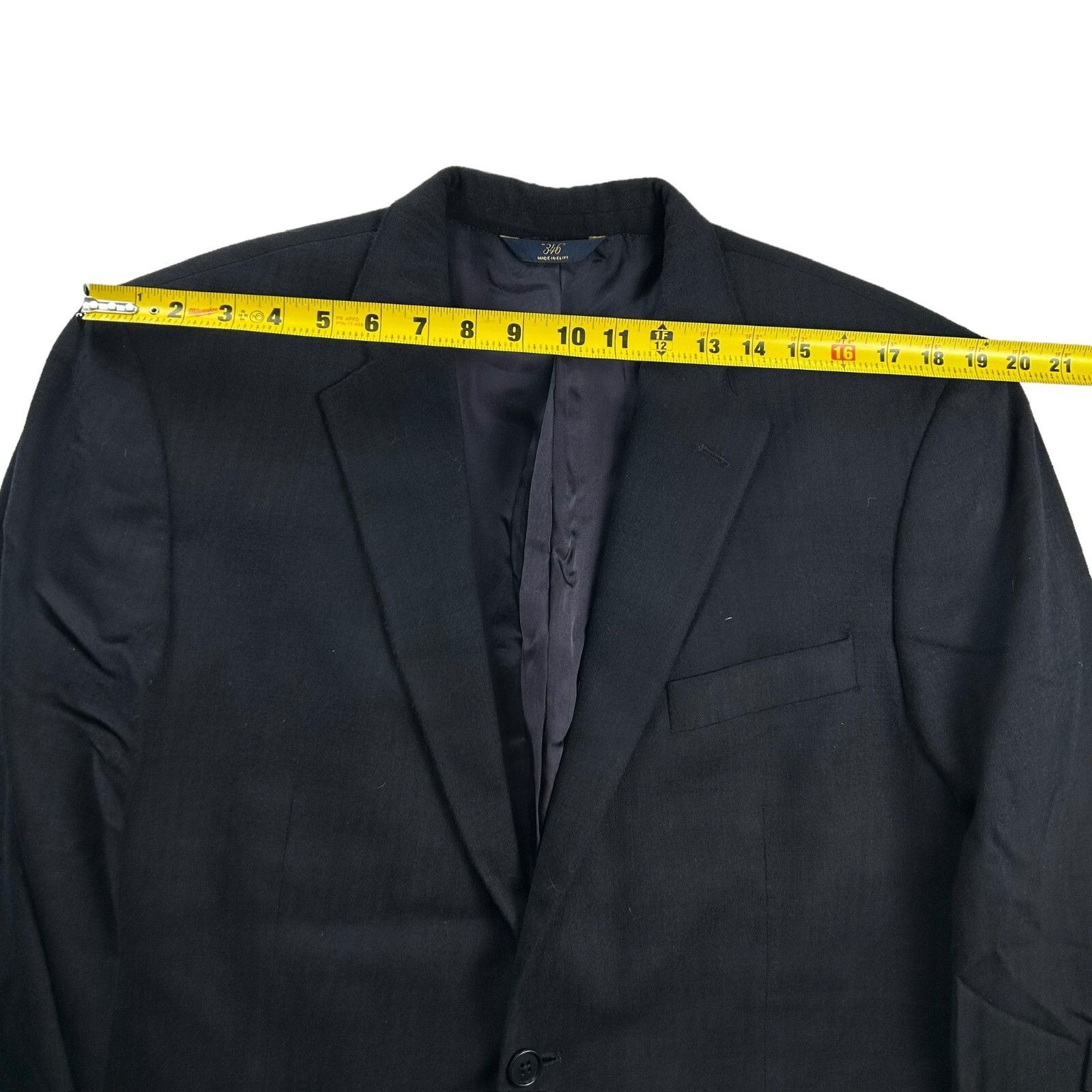 Brooks Brothers Brooks Brothers 346 Men’s Stretch Flannel Suit Black Herring Size 44L - 10 Thumbnail