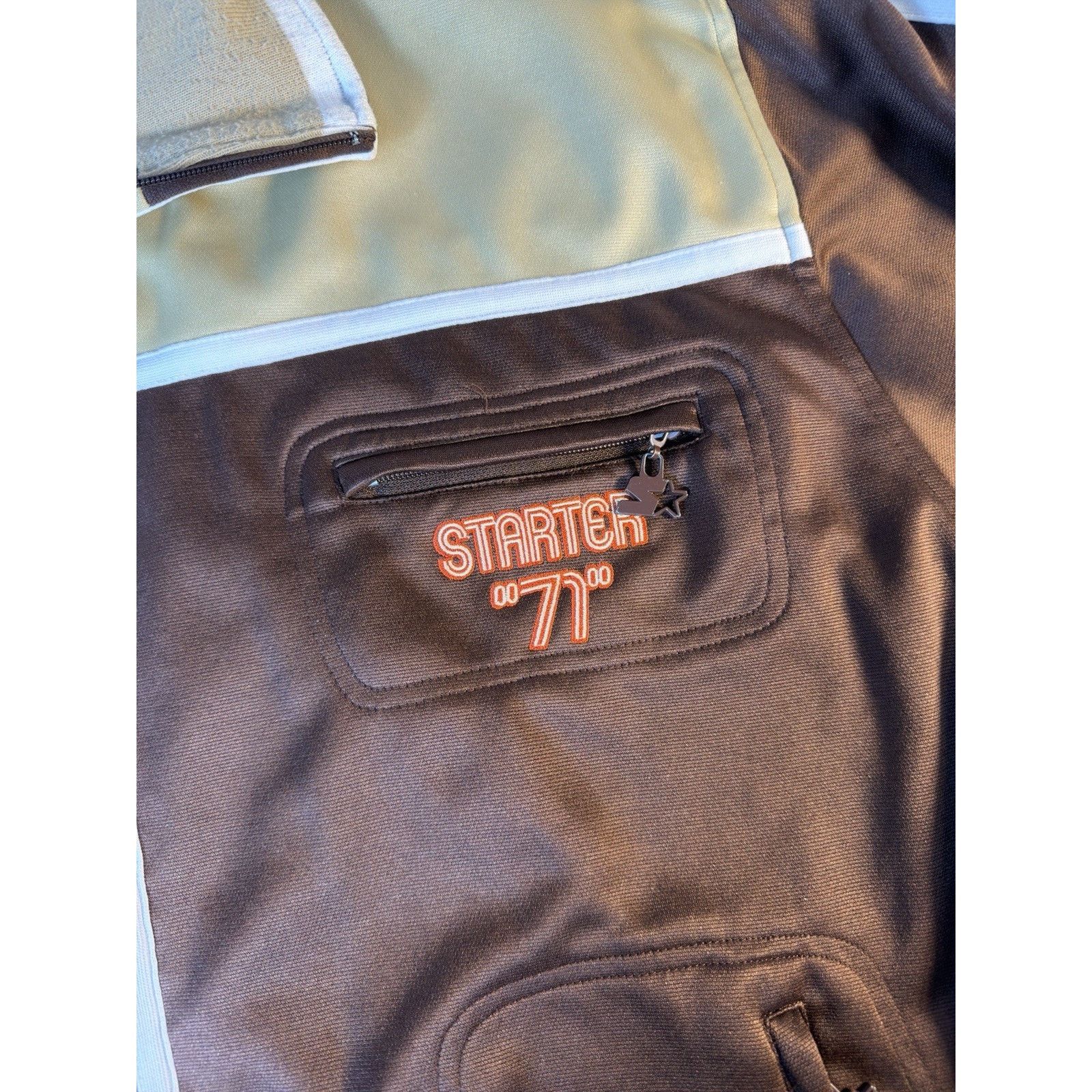 Starter Vintage Starter Tracksuit Y2K Brown Full Zip Jacket Pants XL Size US XL / EU 56 / 4 - 3 Thumbnail
