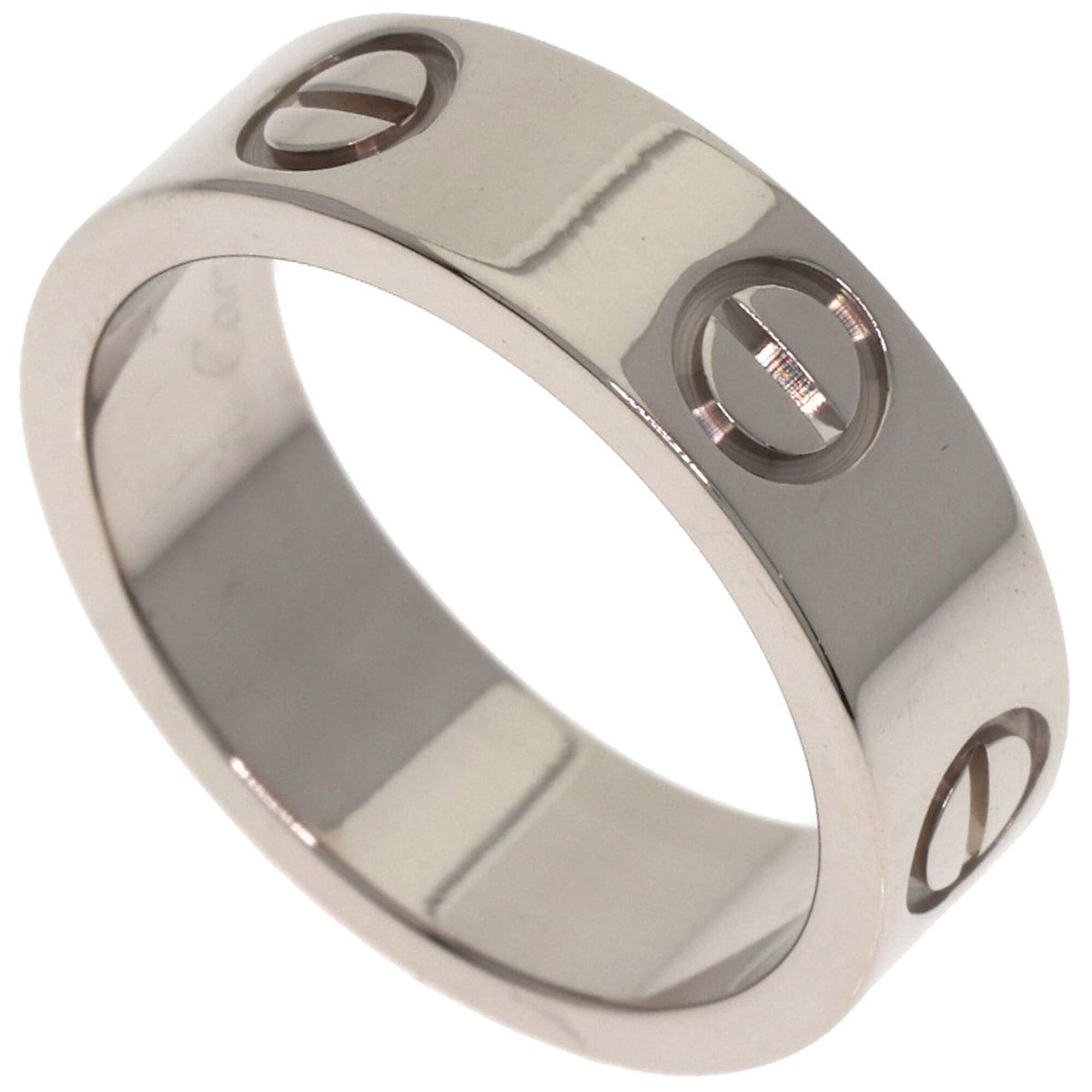 Cartier Cartier Love Ring #49, 18K White Gold, Women's Ring, CARTIER Size ONE SIZE - 1 Thumbnail