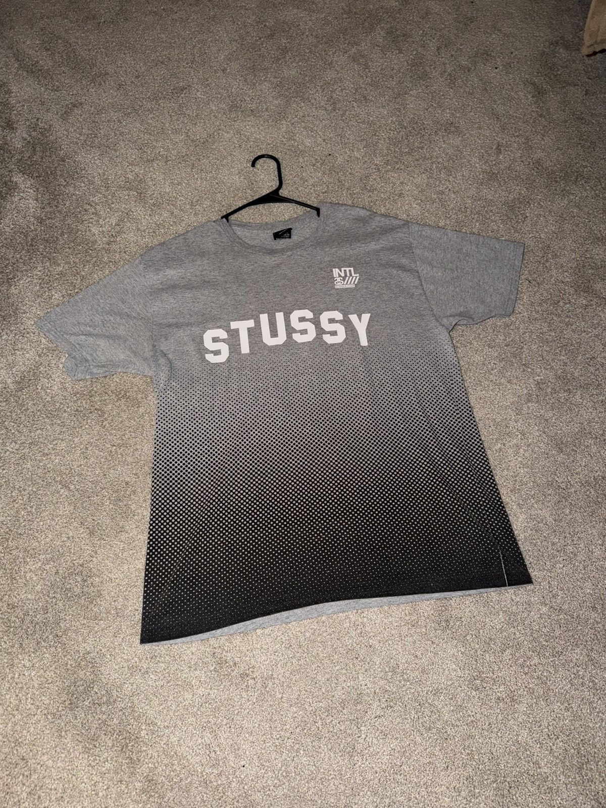 Stussy Gray/Black Stüssy t-shirt jersey graphic Size US L / EU 52-54 / 3 - 1 Thumbnail