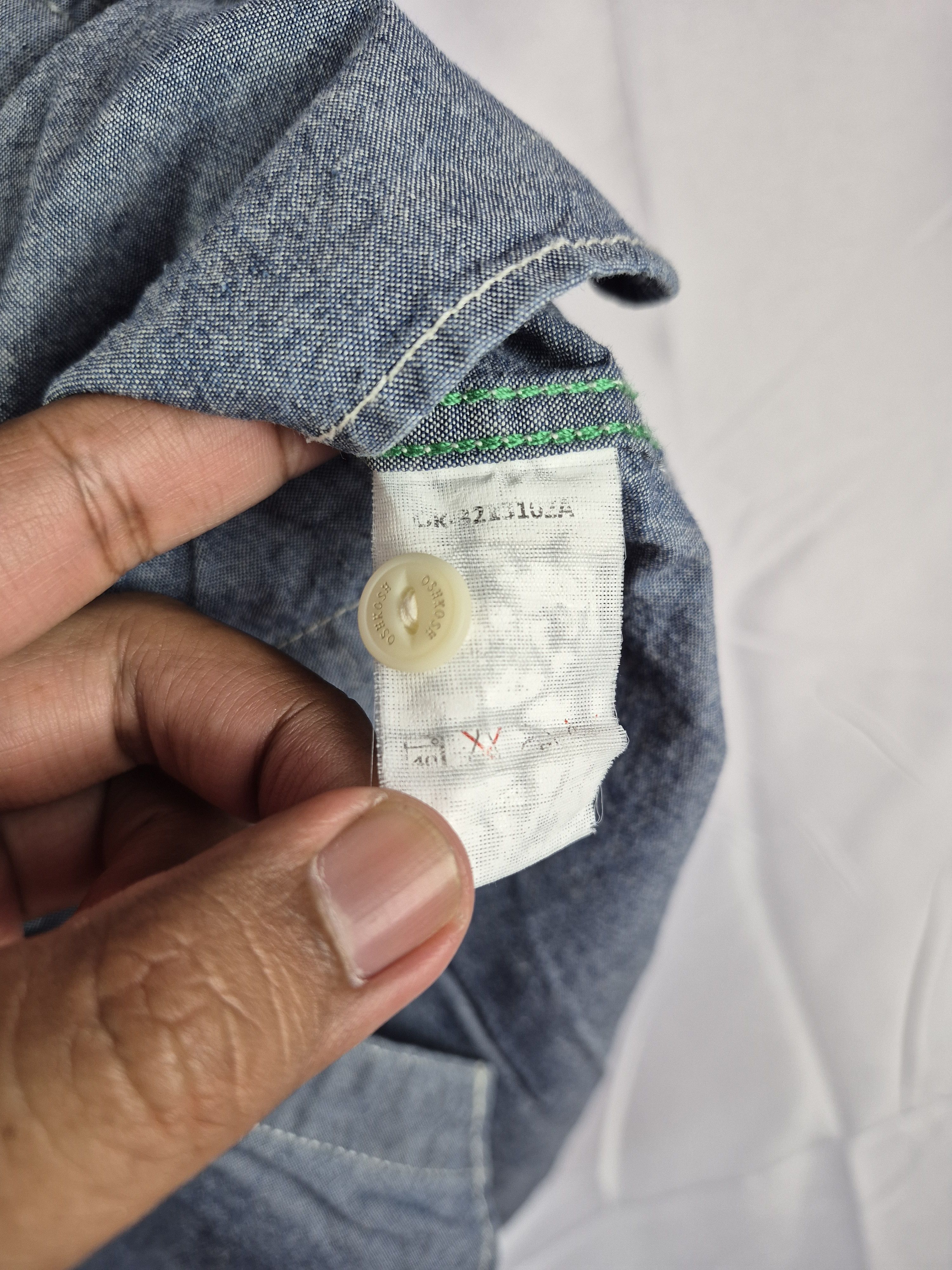 Oshkosh 🔥 Oshkosh Chambray Design Shirt Button Ups Size US S / EU 44-46 / 1 - 8 Thumbnail