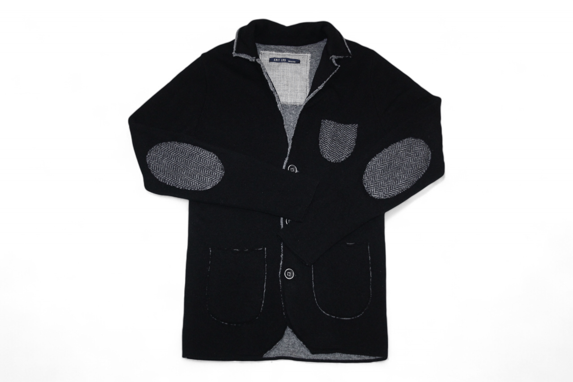 SARTORIO Knit Lab by Nonsololana srl raw cut boiled wool woven jacket Size US L / EU 52-54 / 3 - 1 Thumbnail