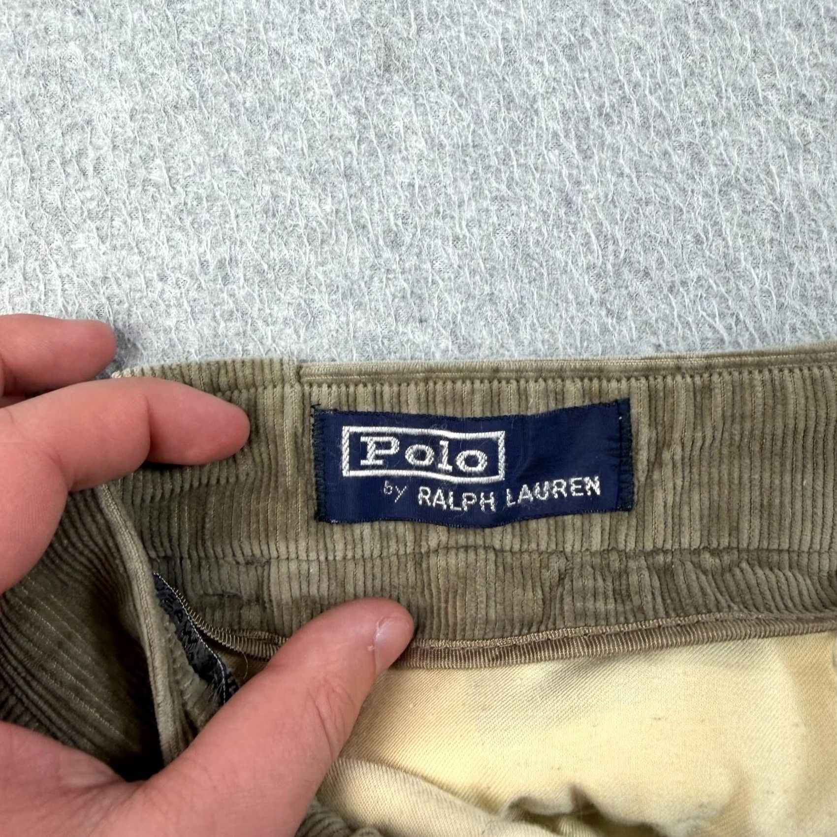 Polo Ralph Lauren VINTAGE Polo Ralph Lauren Corduroy Pants Mens 32x27 Brown Chino Heritage Relaxed Straight Front Pockets Casual Fall Men Size US XS / EU 42 / 0 - 3 Thumbnail