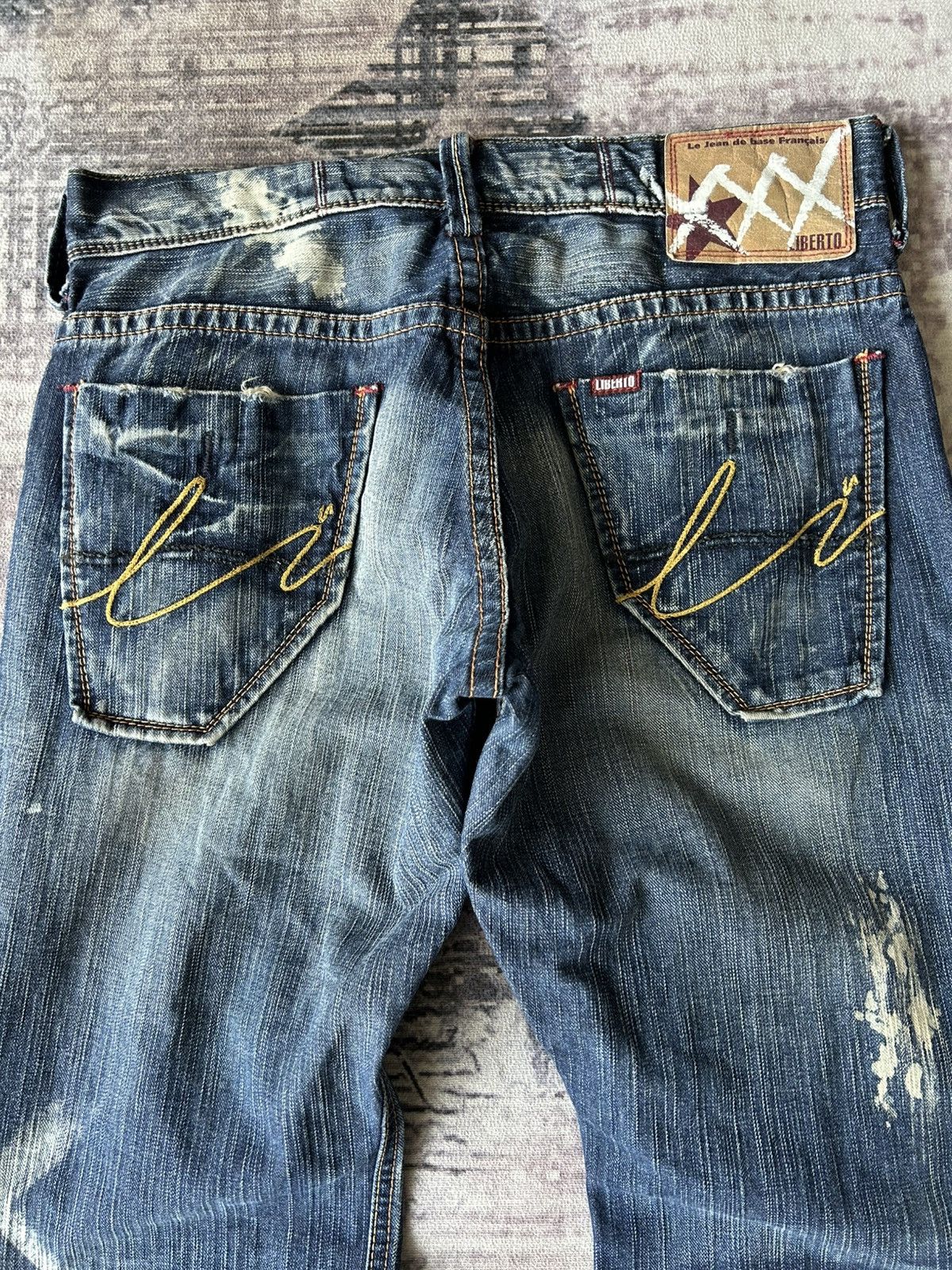 If Six Was Nine Flared Painter Style Liberto Jeans Size US 32 / EU 48 - 6 Thumbnail
