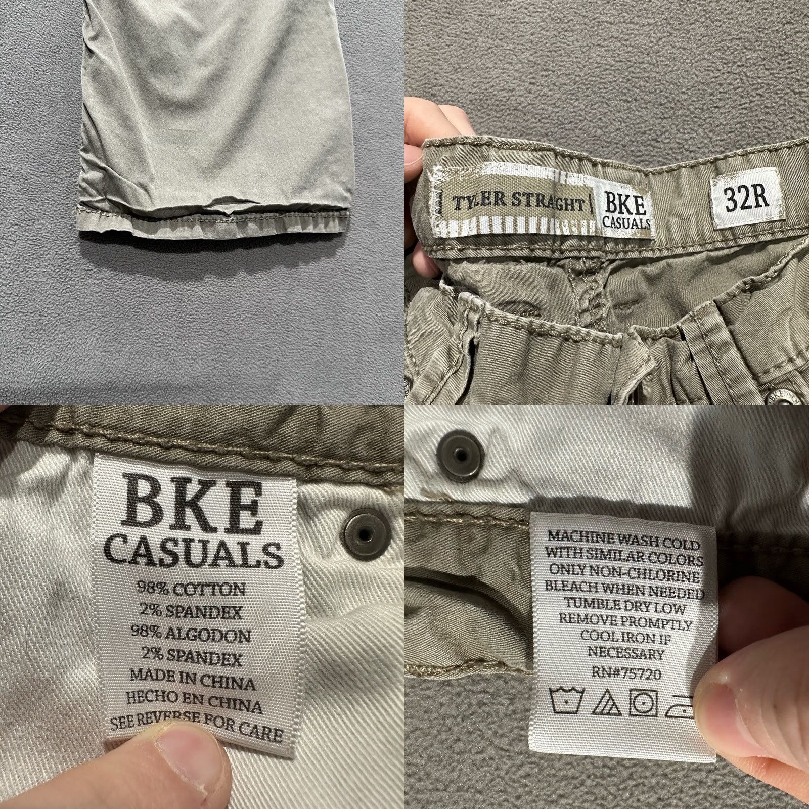 BKE BKE Jake Jeans Main Selling Point Beiges Mens 32R 31x29 Khaki City Logo Retro USA 5-Pocket Design Regular Fit Size US 32 / EU 48 - 8 Thumbnail