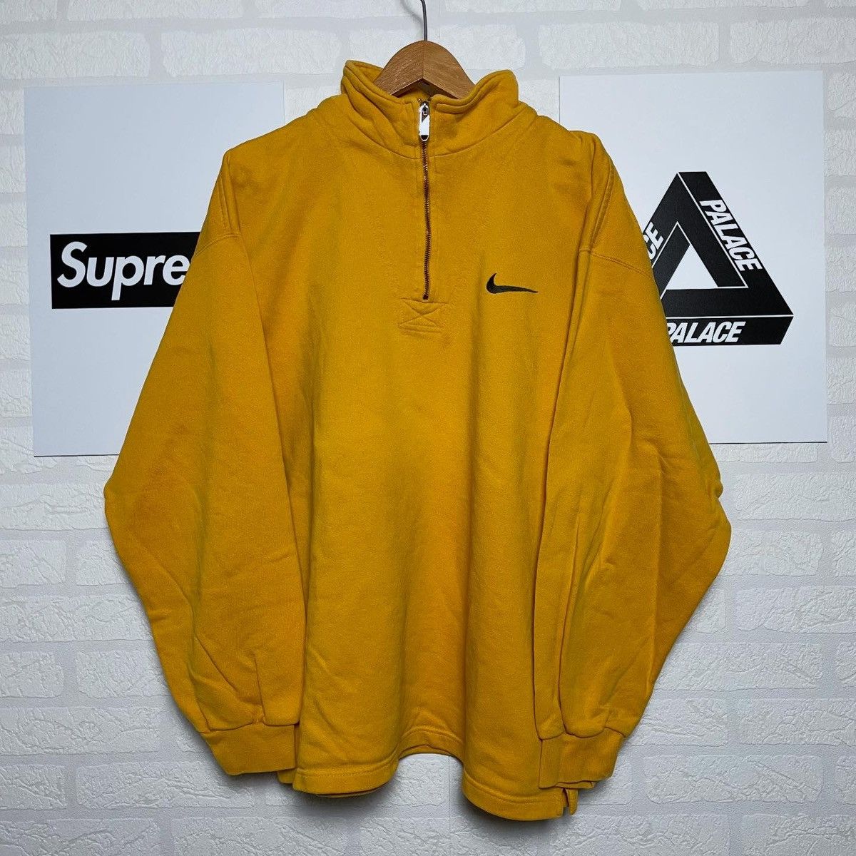 Nike Vintage 90s Nike Half Zip Sweatshirt Nike Crewneck L Size US L / EU 52-54 / 3 - 1 Thumbnail
