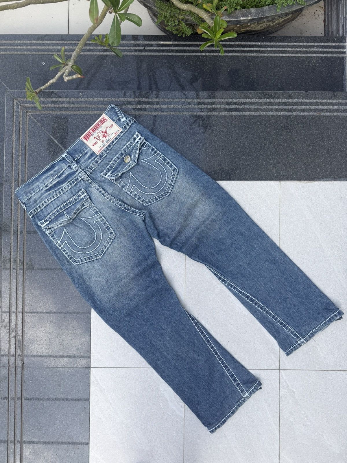True Religion 90’s TRUE RELIGION RARE VINTAGE POCKET LOGO Y2K DENIM PANTS Size US 32 / EU 48 - 1 Thumbnail