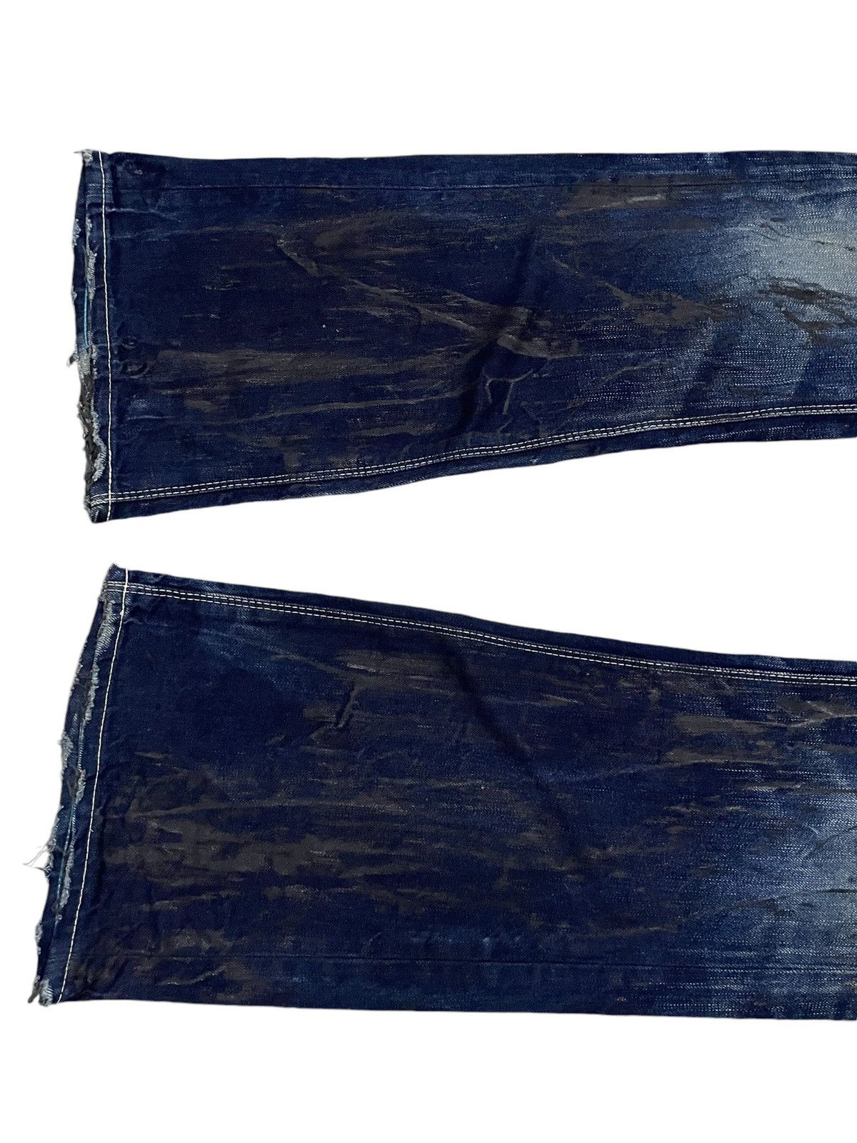 GOSTAR DE FUGA × Vanquish Vanquish Japan Paint Coated Flared Jeans Size US 32 / EU 48 - 6 Thumbnail